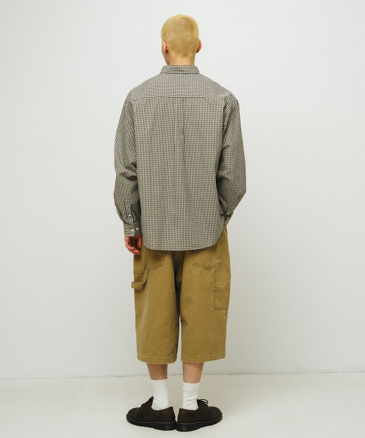 엔도어(ENDOOR) Plaid check shirt (beige check)