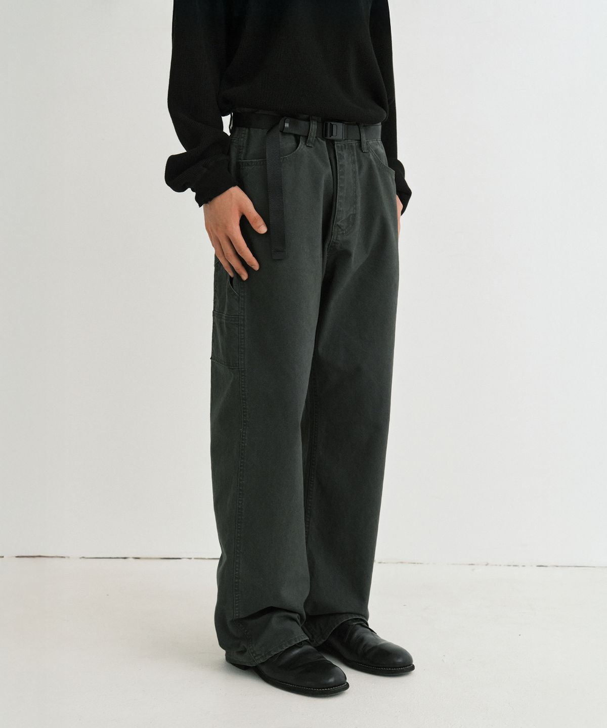 엔도어(ENDOOR) Washed duck double pants (gray)