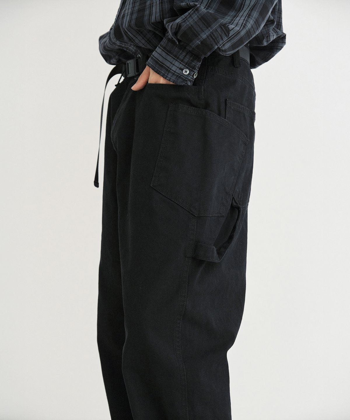 엔도어(ENDOOR) Washed duck double pants (black)