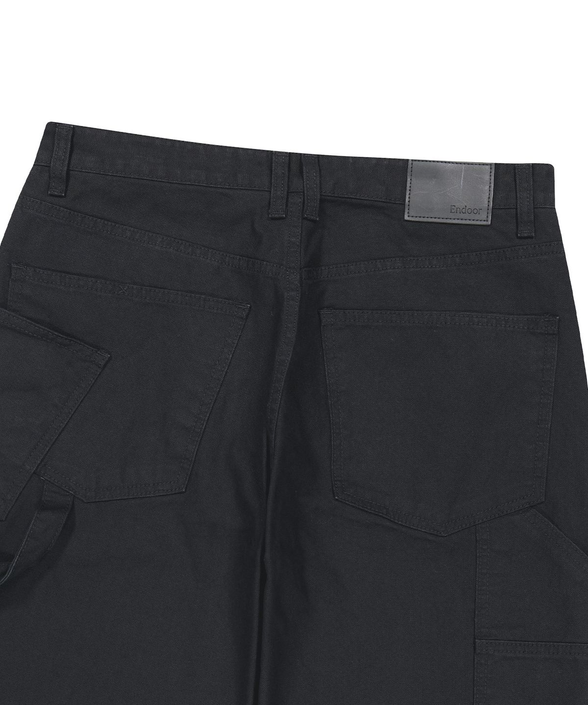 엔도어(ENDOOR) Washed duck double pants (black)
