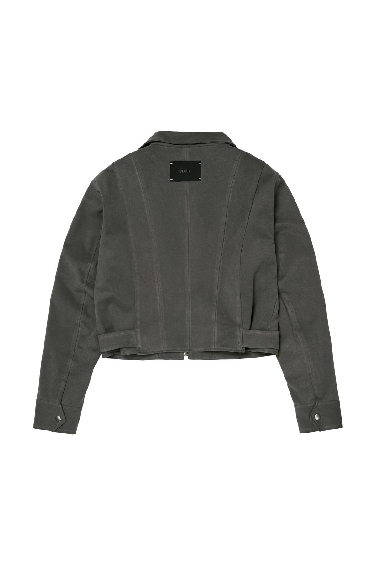 다이닛(DEINET) DEINET BELTED COTTON JACKET IN CHARCOAL