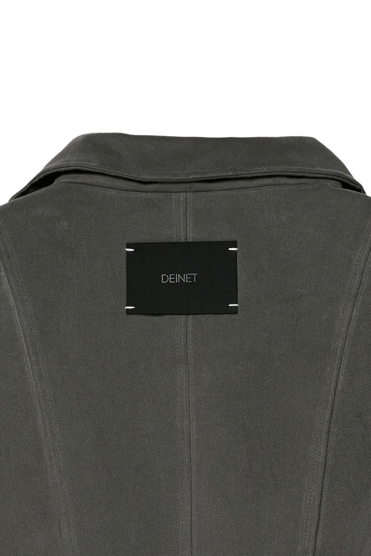 다이닛(DEINET) DEINET BELTED COTTON JACKET IN CHARCOAL