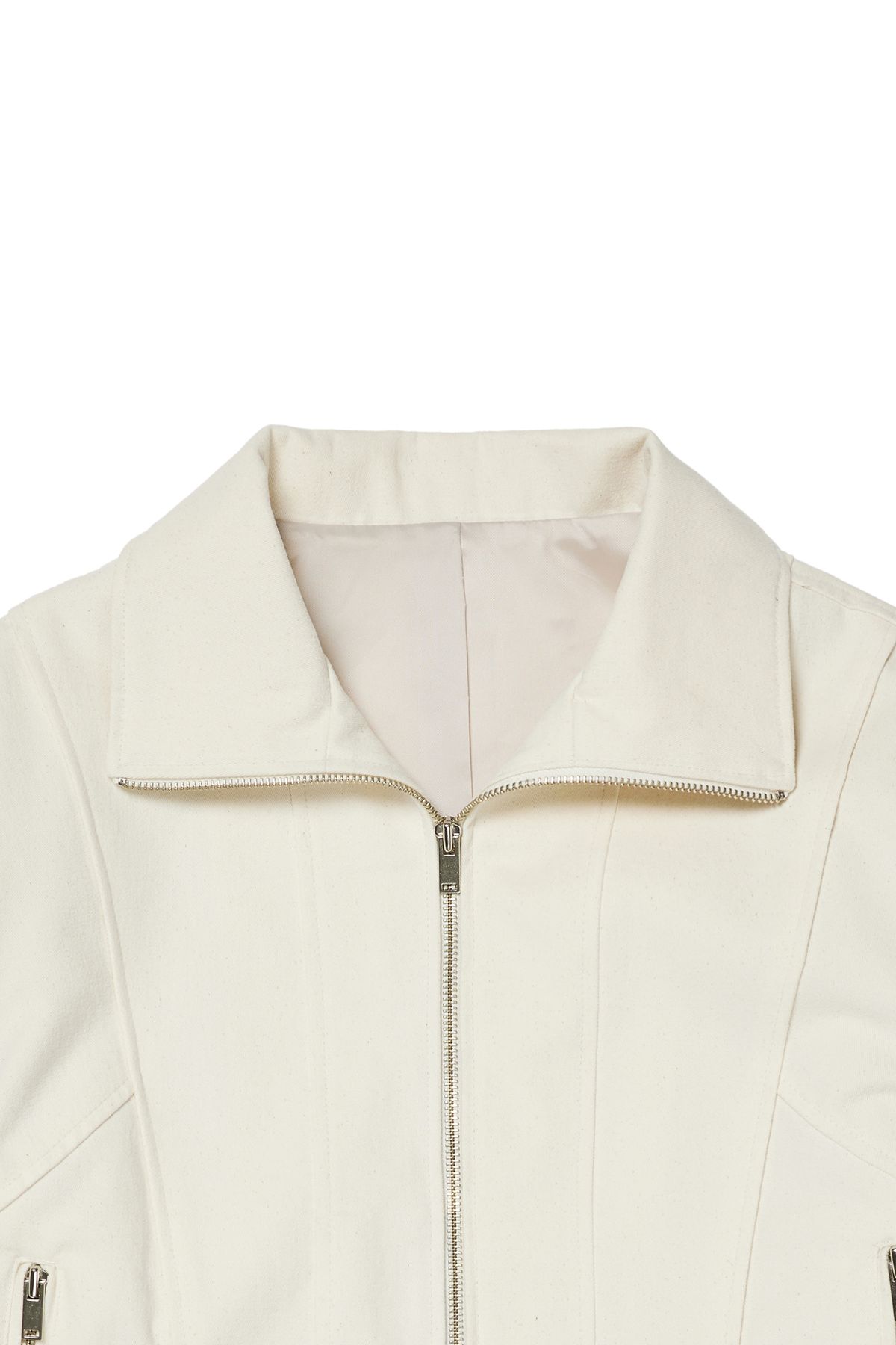 다이닛(DEINET) DEINET BELTED COTTON JACKET IN CREAM