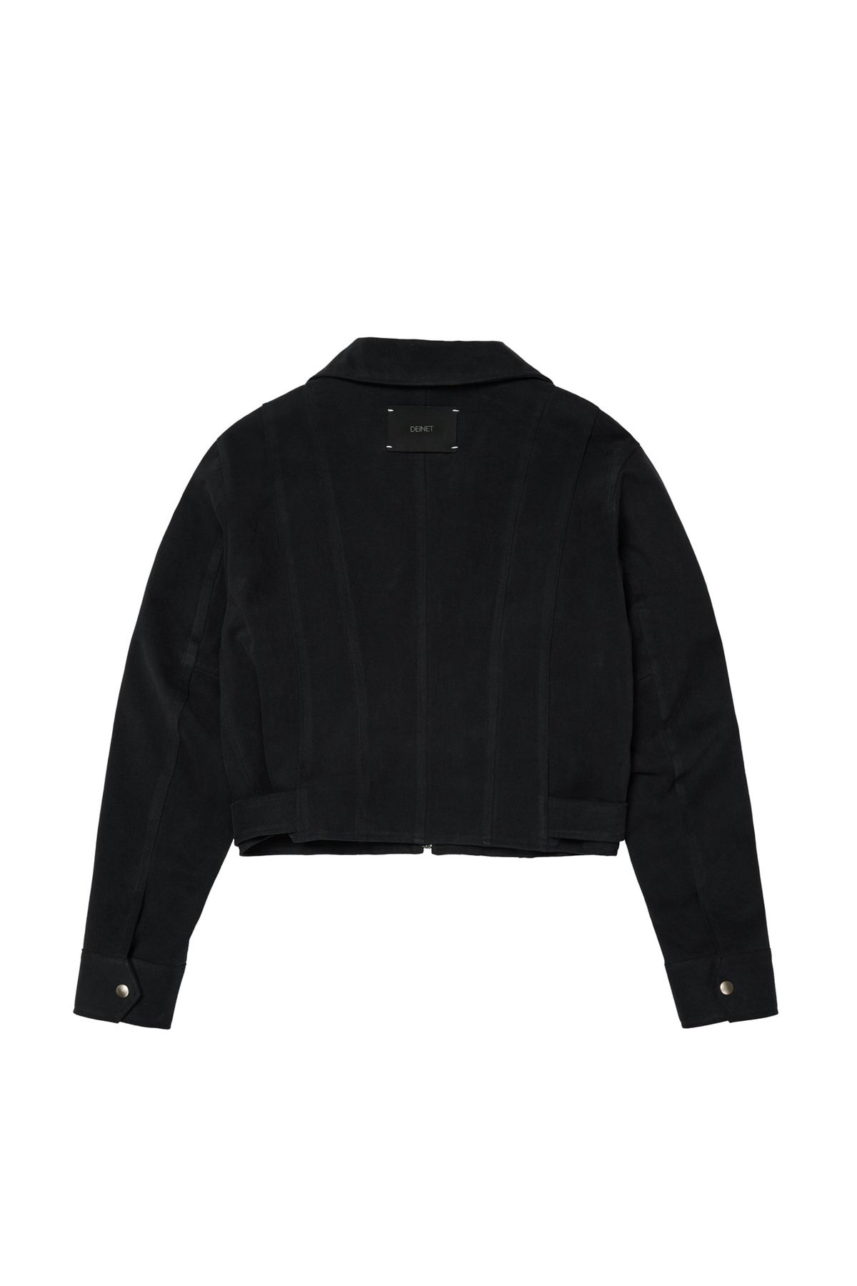 다이닛(DEINET) DEINET BELTED COTTON JACKET IN BLACK