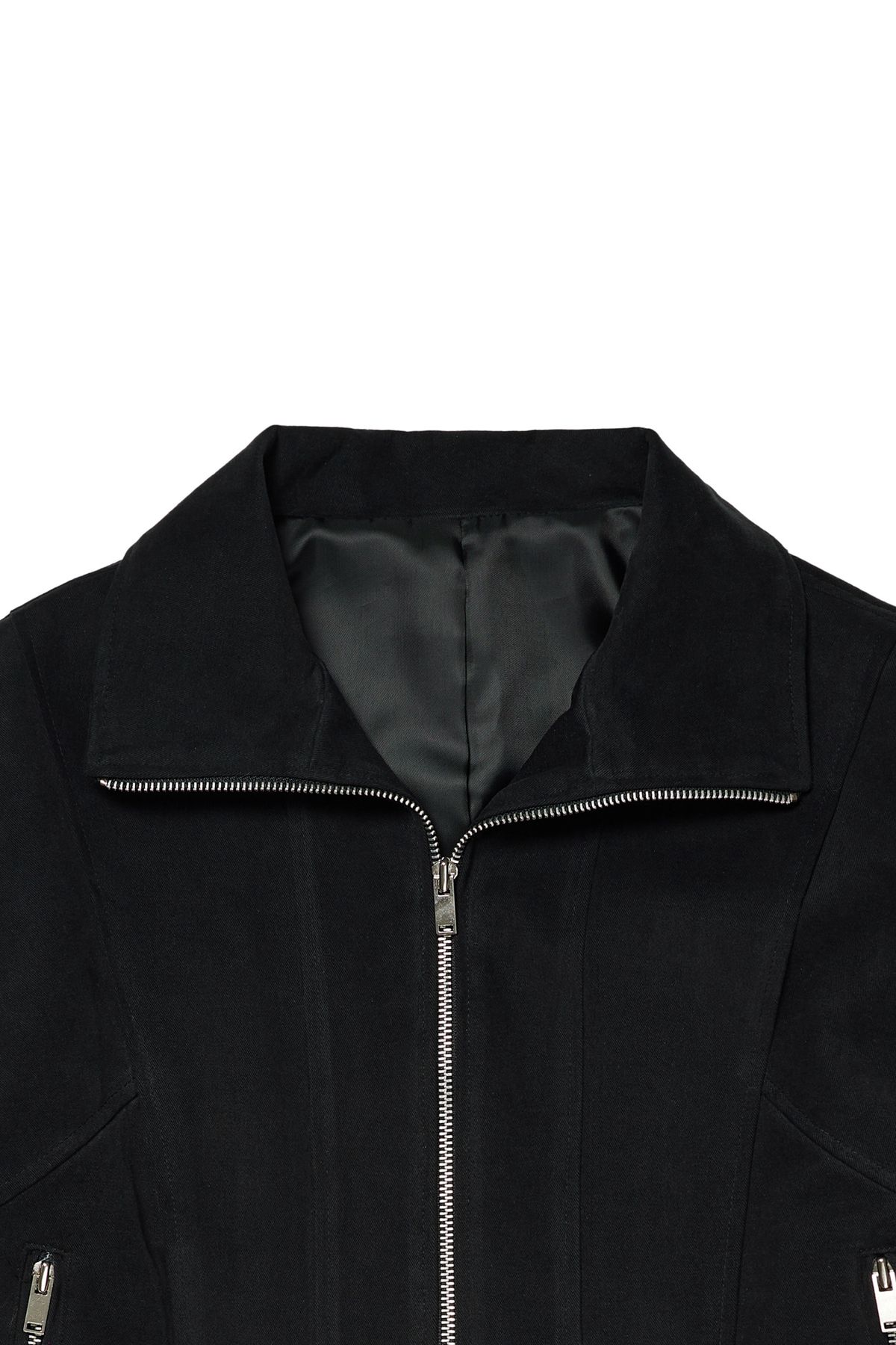 다이닛(DEINET) DEINET BELTED COTTON JACKET IN BLACK