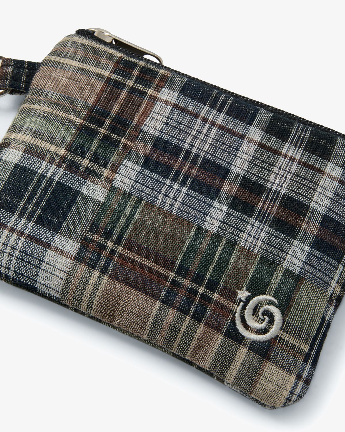 에이이에이이(AEAE) CHECK CARD POCKET [BROWN]