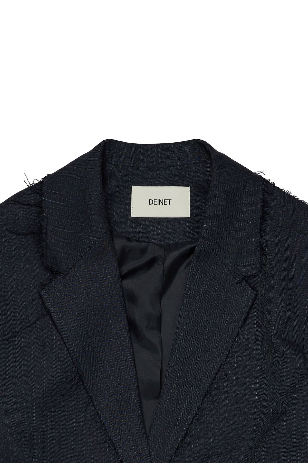 다이닛(DEINET) DEINET ROUGH CUT DETAIL BLAZER IN CHARCOAL