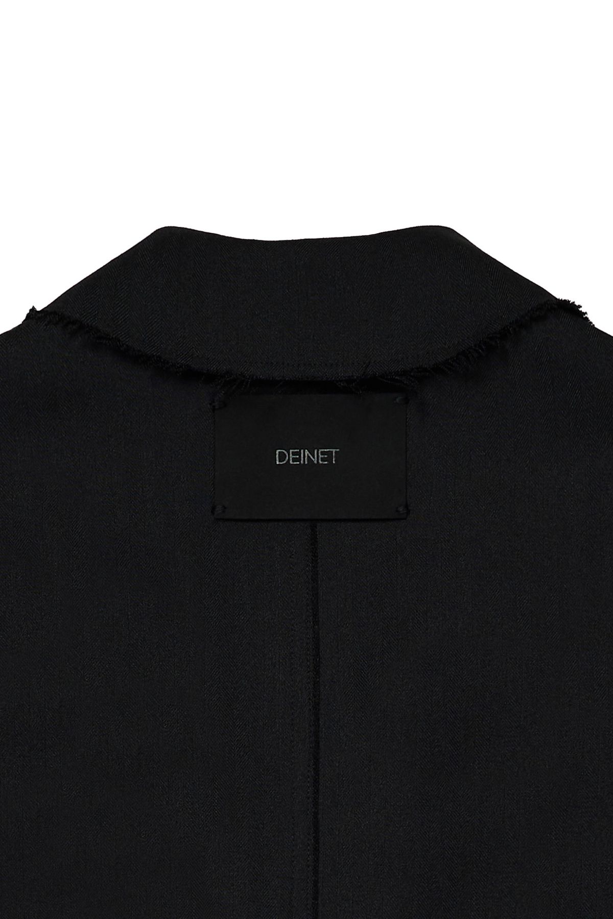 다이닛(DEINET) DEINET ROUGH CUT DETAIL BLAZER IN BLACK