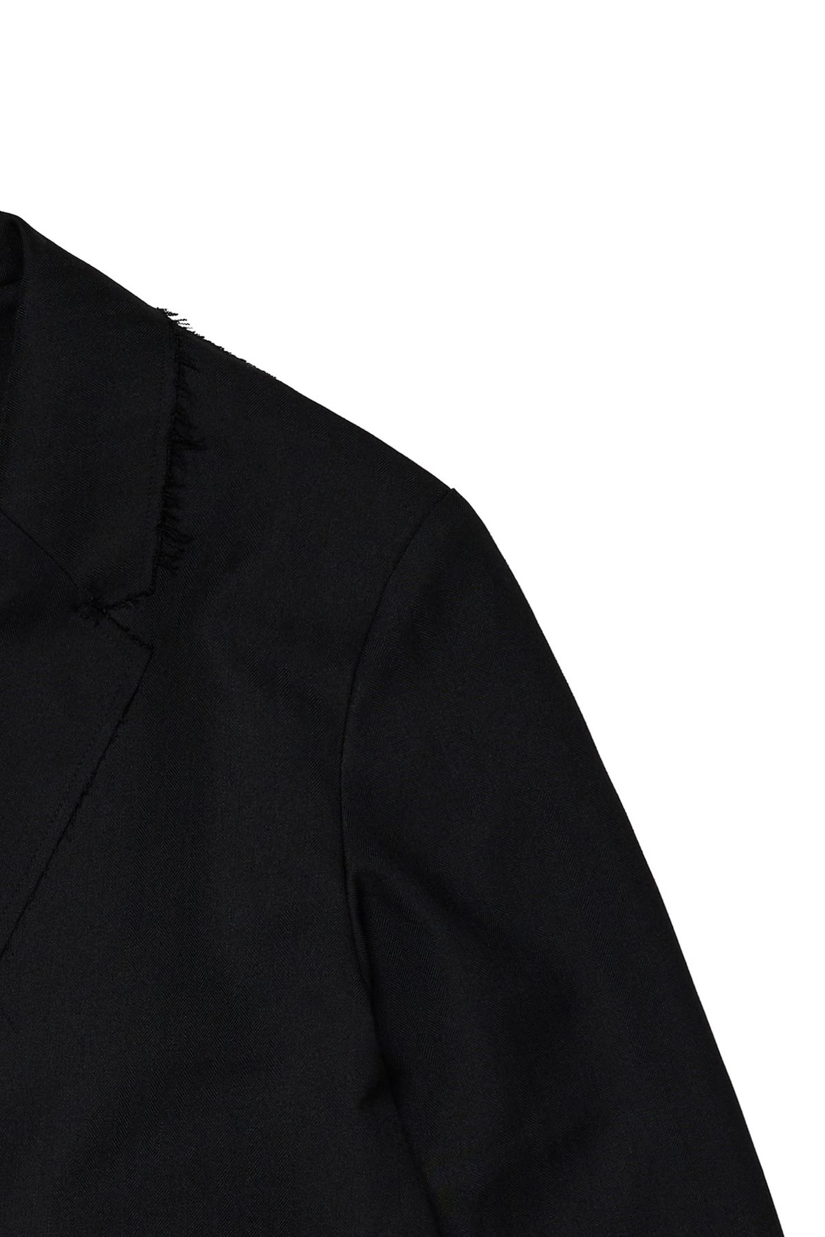 다이닛(DEINET) DEINET ROUGH CUT DETAIL BLAZER IN BLACK