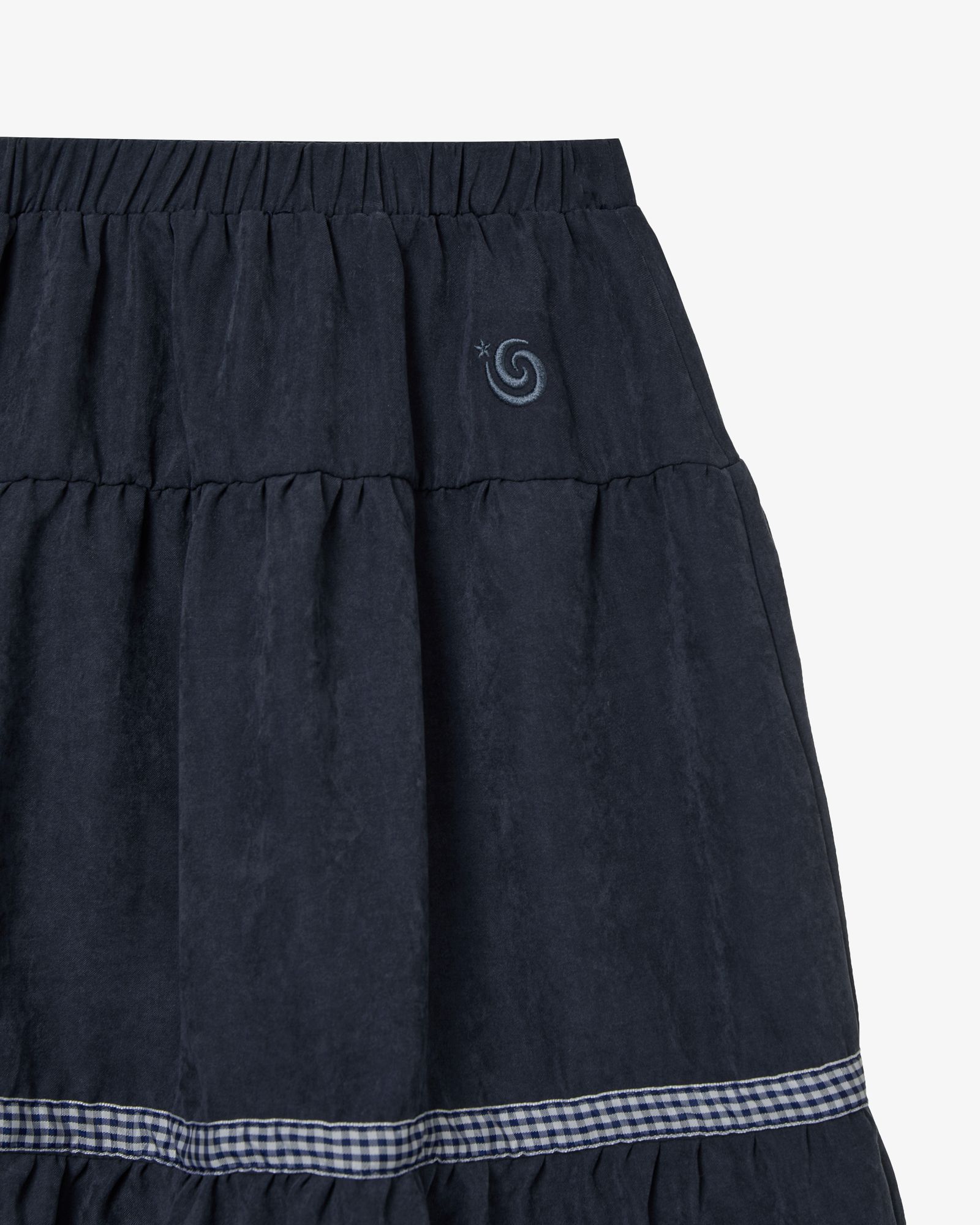 에이이에이이(AEAE) CHECK MIDI TIERED SKIRT [NAVY] - 사이즈 & 후기