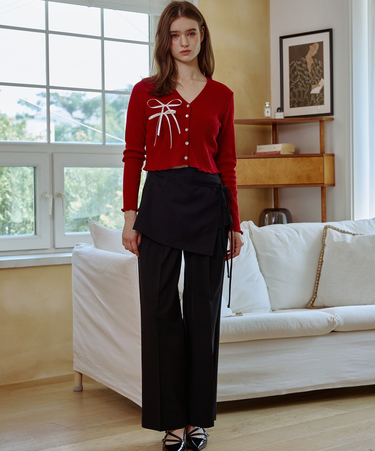 아리킴(ARIKIM) MOON NIGHT WRAP SKIRT / BLACK