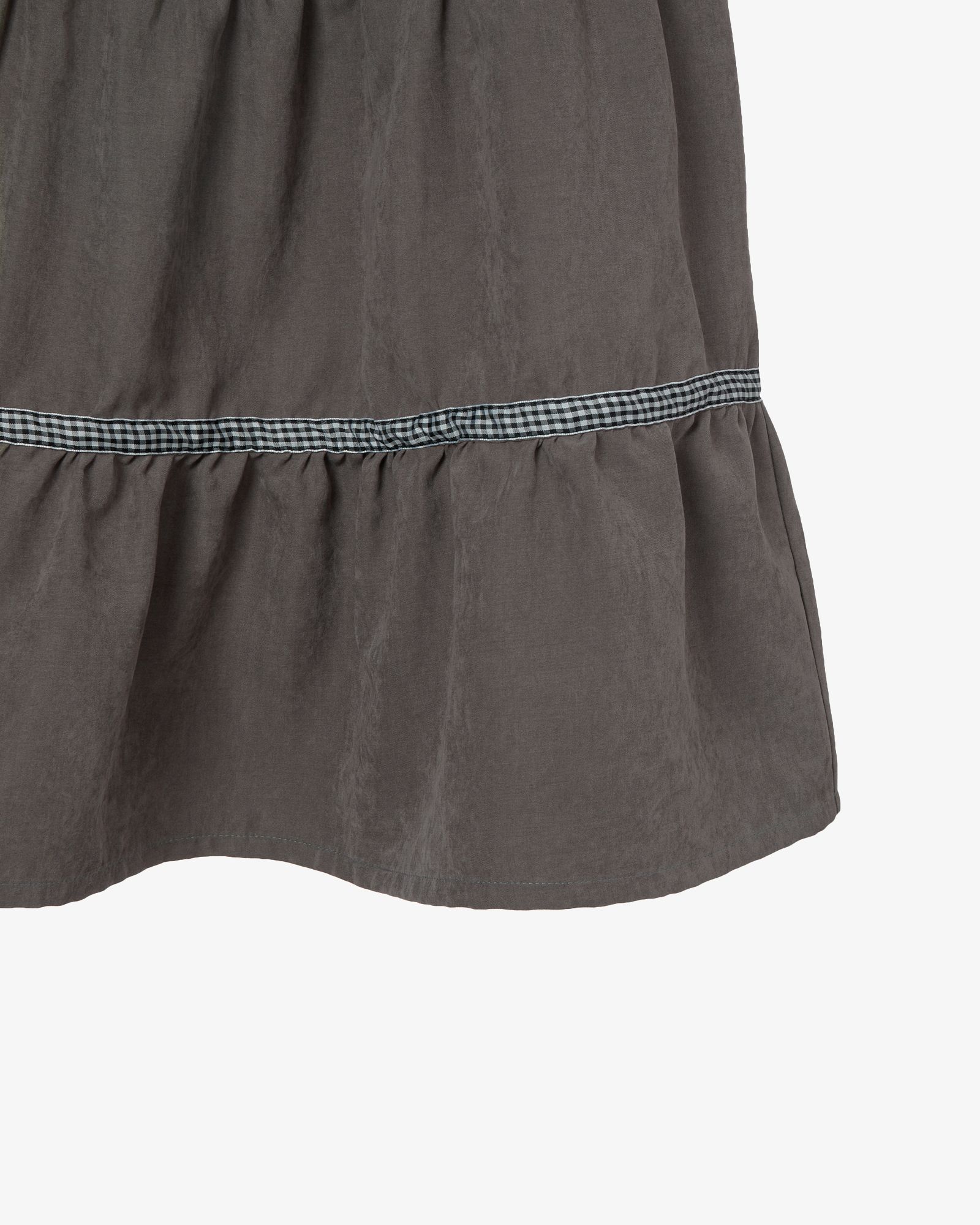 에이이에이이(AEAE) CHECK MIDI TIERED SKIRT [BROWN] - 사이즈 & 후기