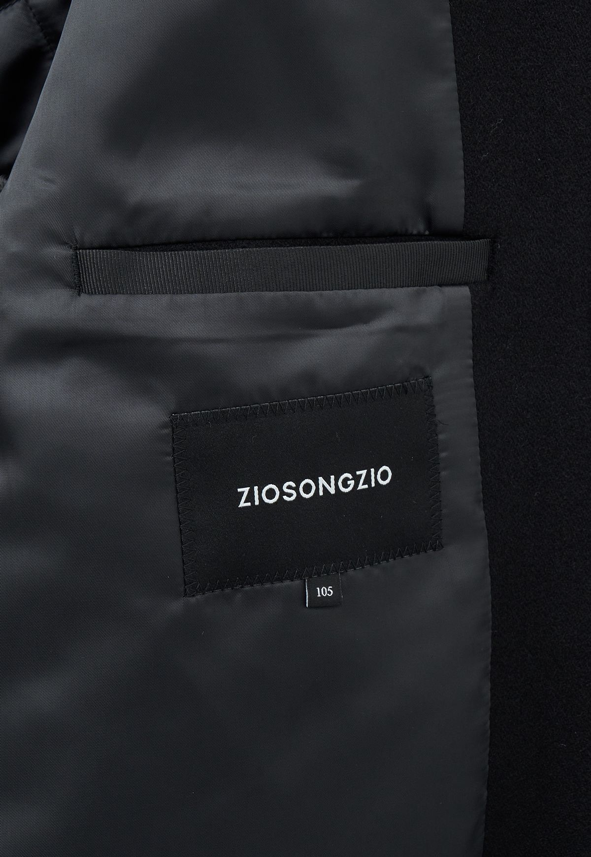 지오송지오(ZIOSONGZIO) 타임리스 발마칸 코트 블랙 ZI6CT709BK