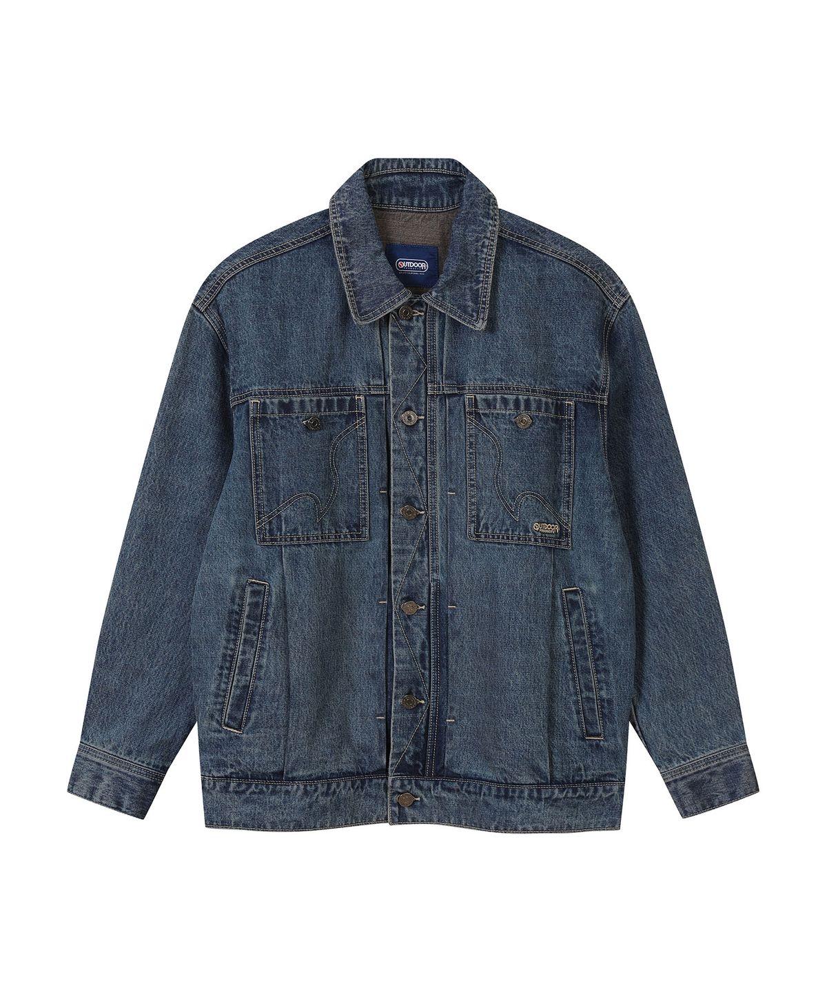 아웃도어 프로덕츠(OUTDOOR PRODUCTS) LARK STICH DENIM TRUCKER (INDIGO BLUE)