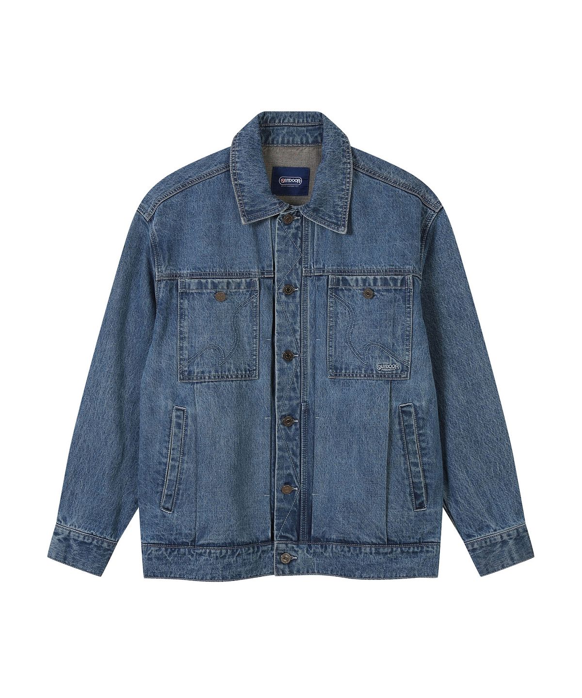 아웃도어 프로덕츠(OUTDOOR PRODUCTS) LARK STICH DENIM TRUCKER (BLUE)