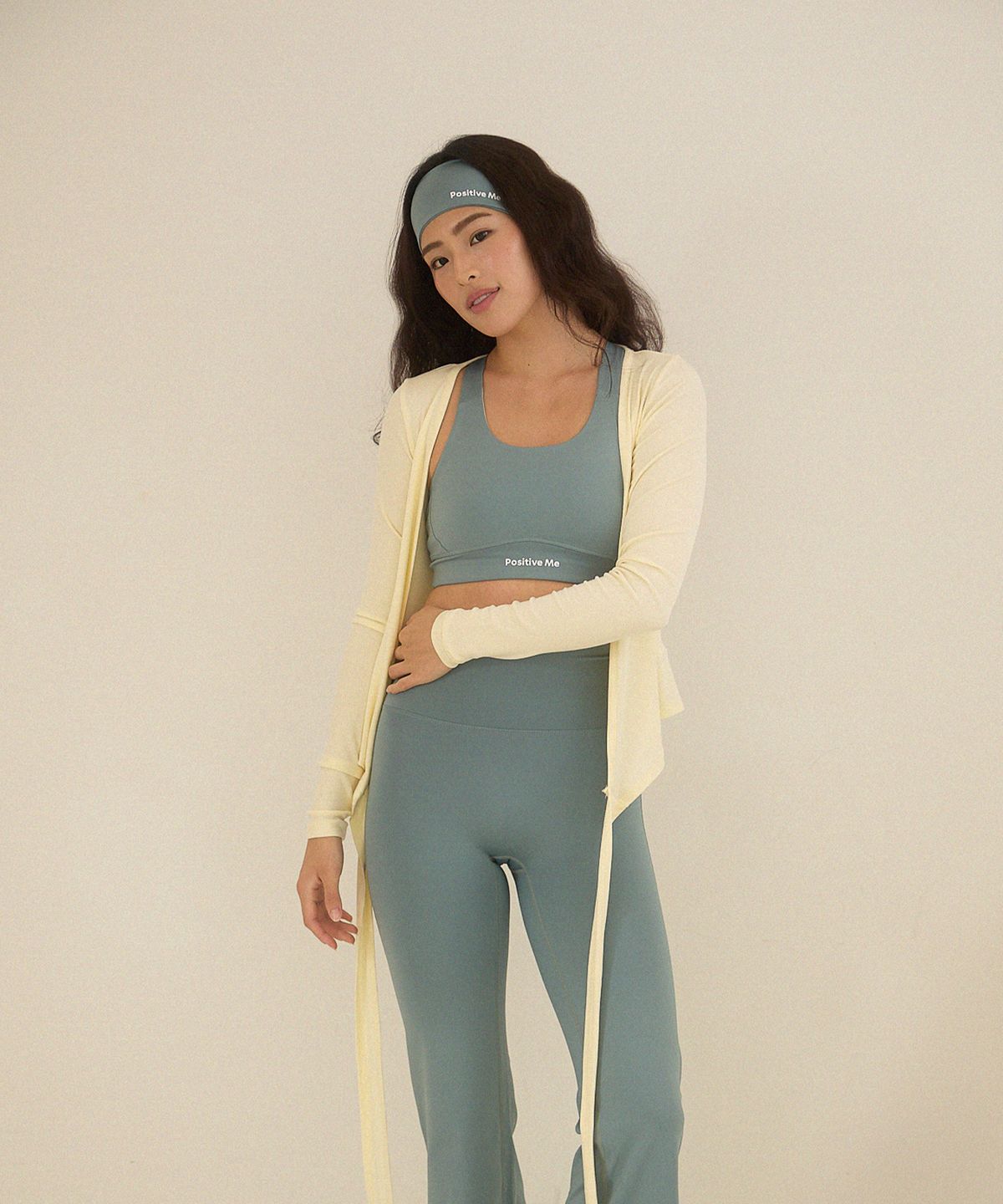 포지티브미(POSITIVEME) 소프티브 발레 랩 가디건