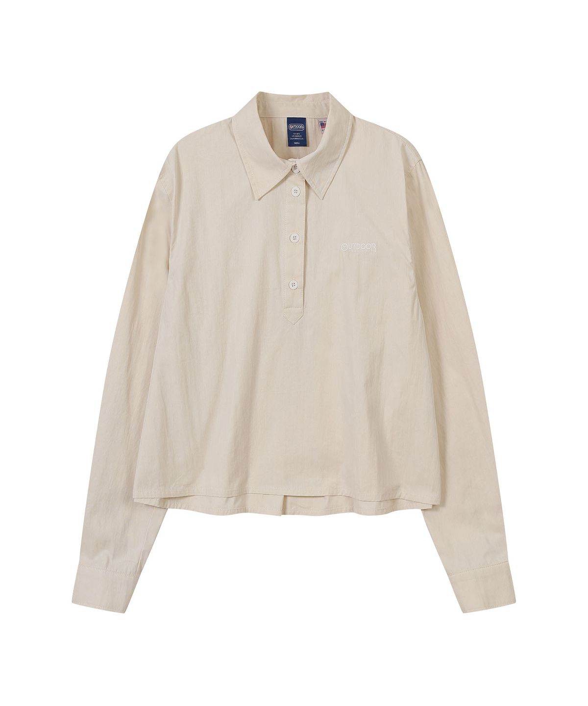 아웃도어 프로덕츠(OUTDOOR PRODUCTS) W HALF OPEN A LINE SHIRTS (IVORY)
