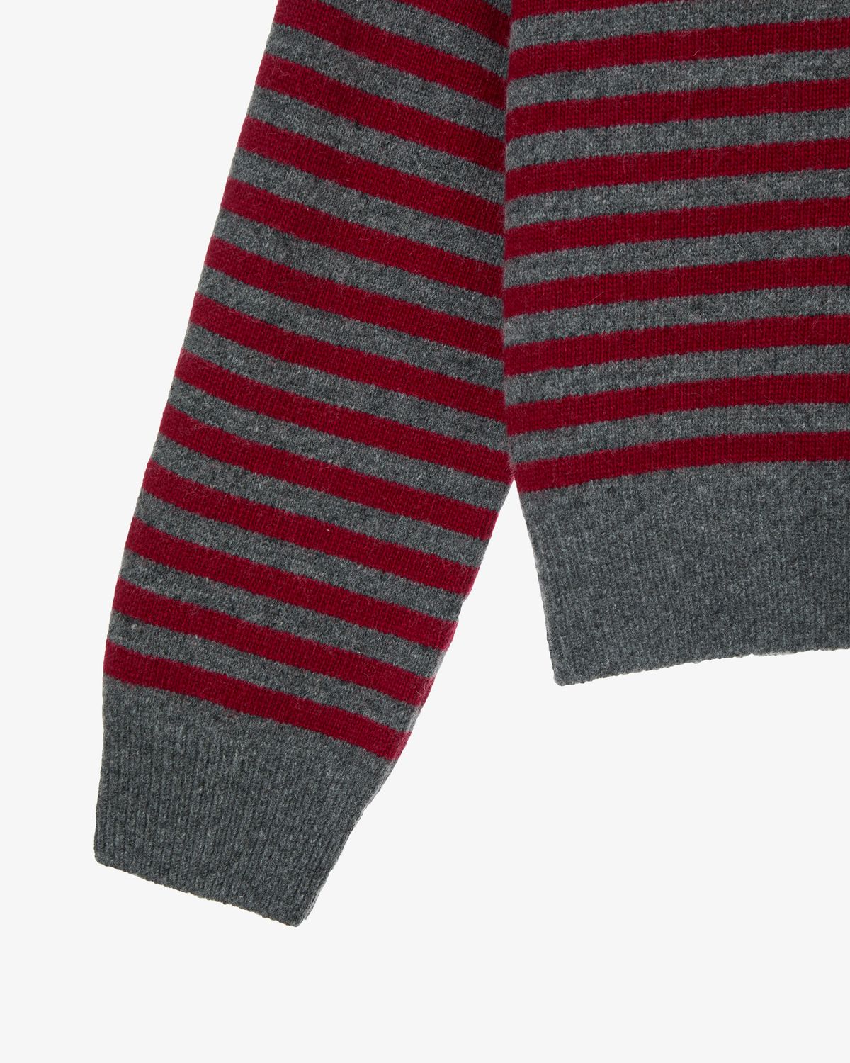에이이에이이(AEAE) STRIPE V-NECK KNIT PULLOVER [GREY]
