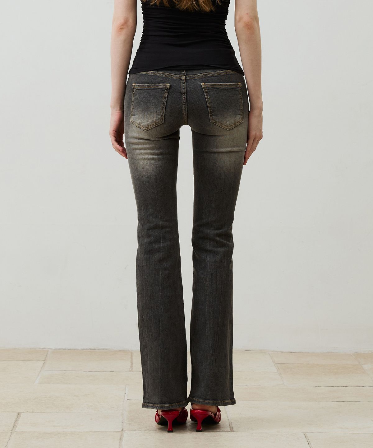 아리킴(ARIKIM) CIEL BOOTCUT DENIM PANTS / BLACK