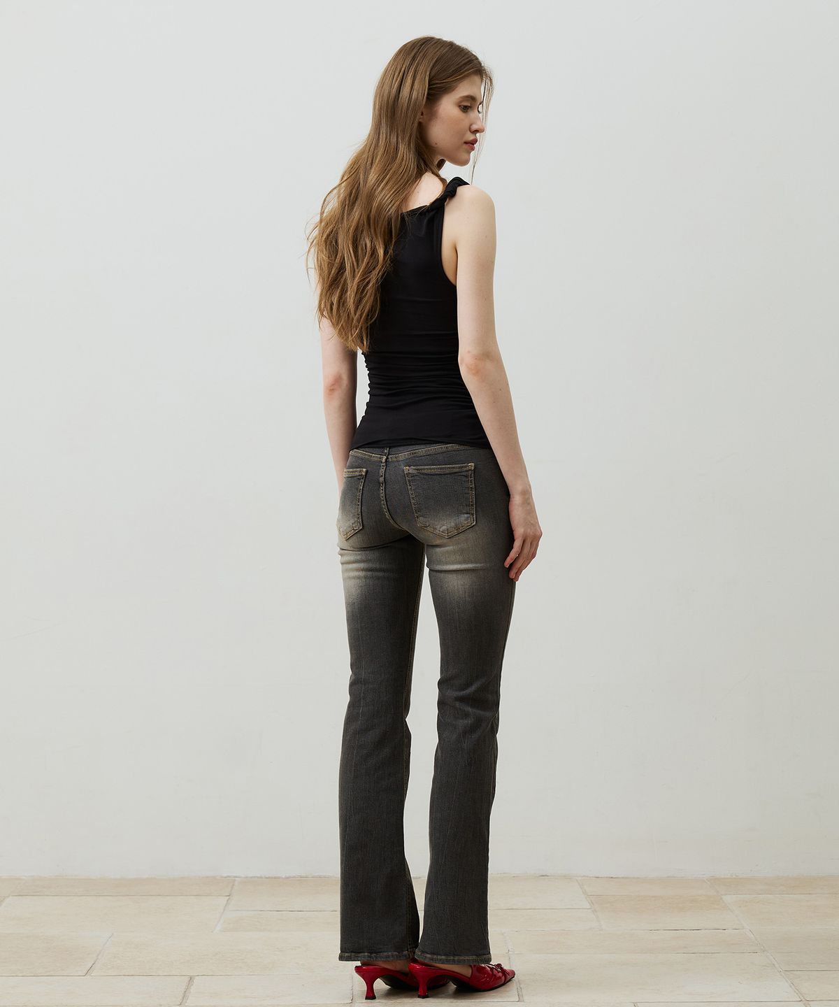 아리킴(ARIKIM) CIEL BOOTCUT DENIM PANTS / BLACK