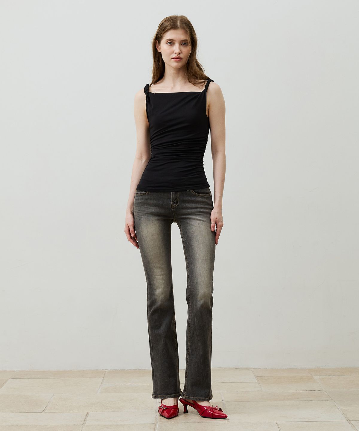 아리킴(ARIKIM) CIEL BOOTCUT DENIM PANTS / BLACK