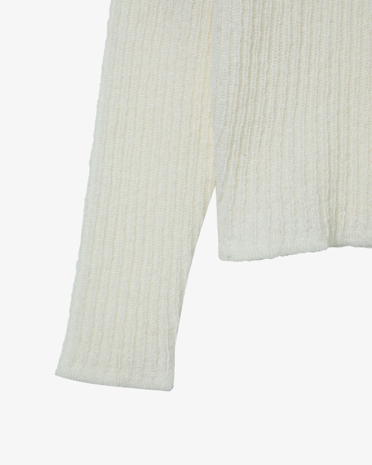 에이이에이이(AEAE) SHEER APPLIQUE KNIT [IVORY]