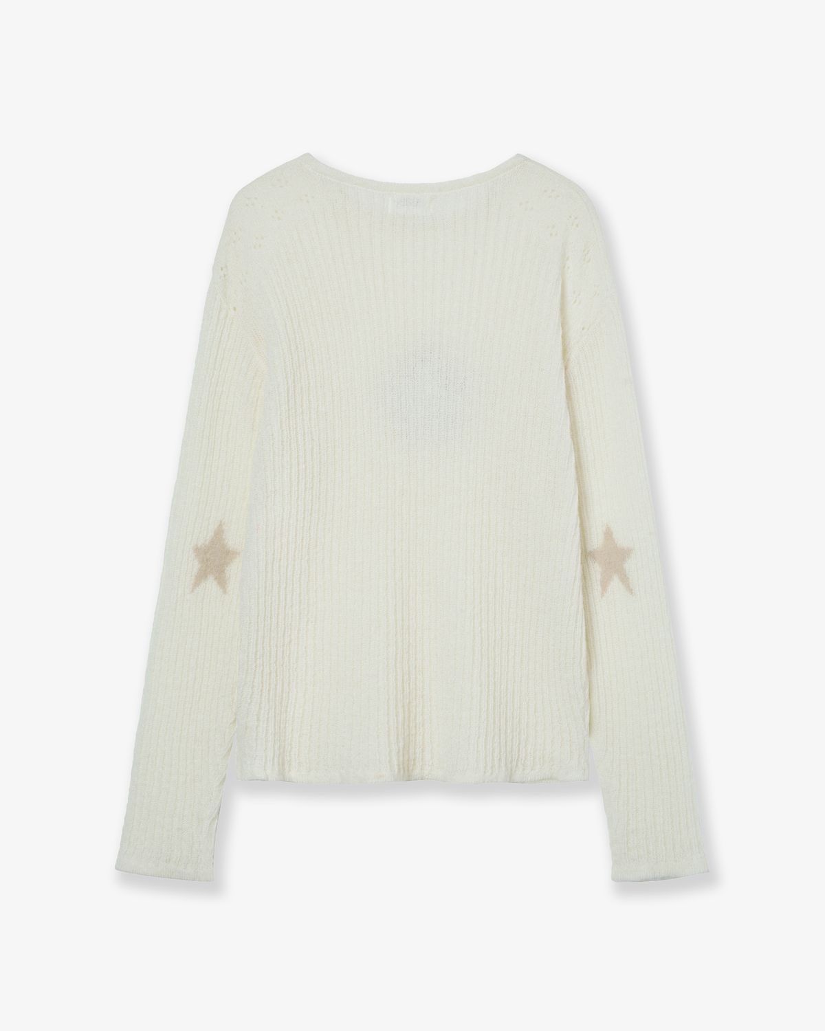 에이이에이이(AEAE) SHEER APPLIQUE KNIT [IVORY]