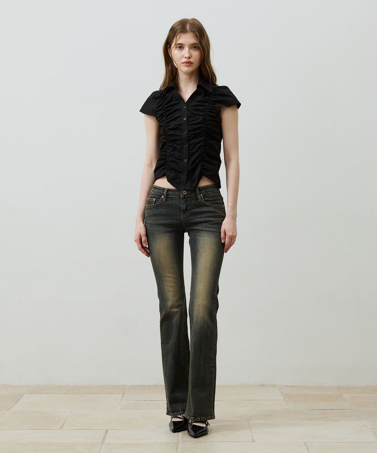 아리킴(ARIKIM) CIEL BOOTCUT DENIM PANTS / BLUE