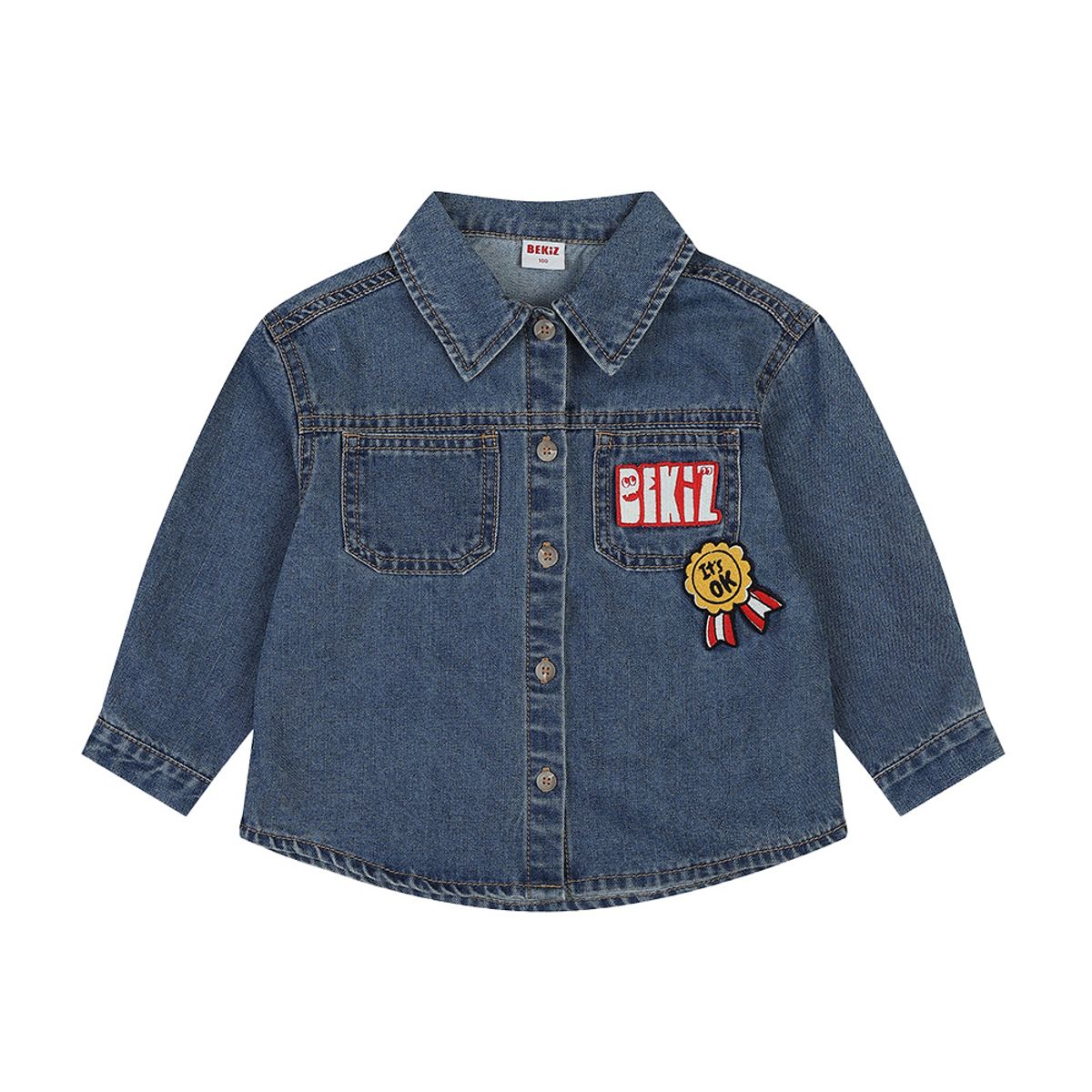 비키즈(BEKIDS) 메달 데님셔츠 F2523401