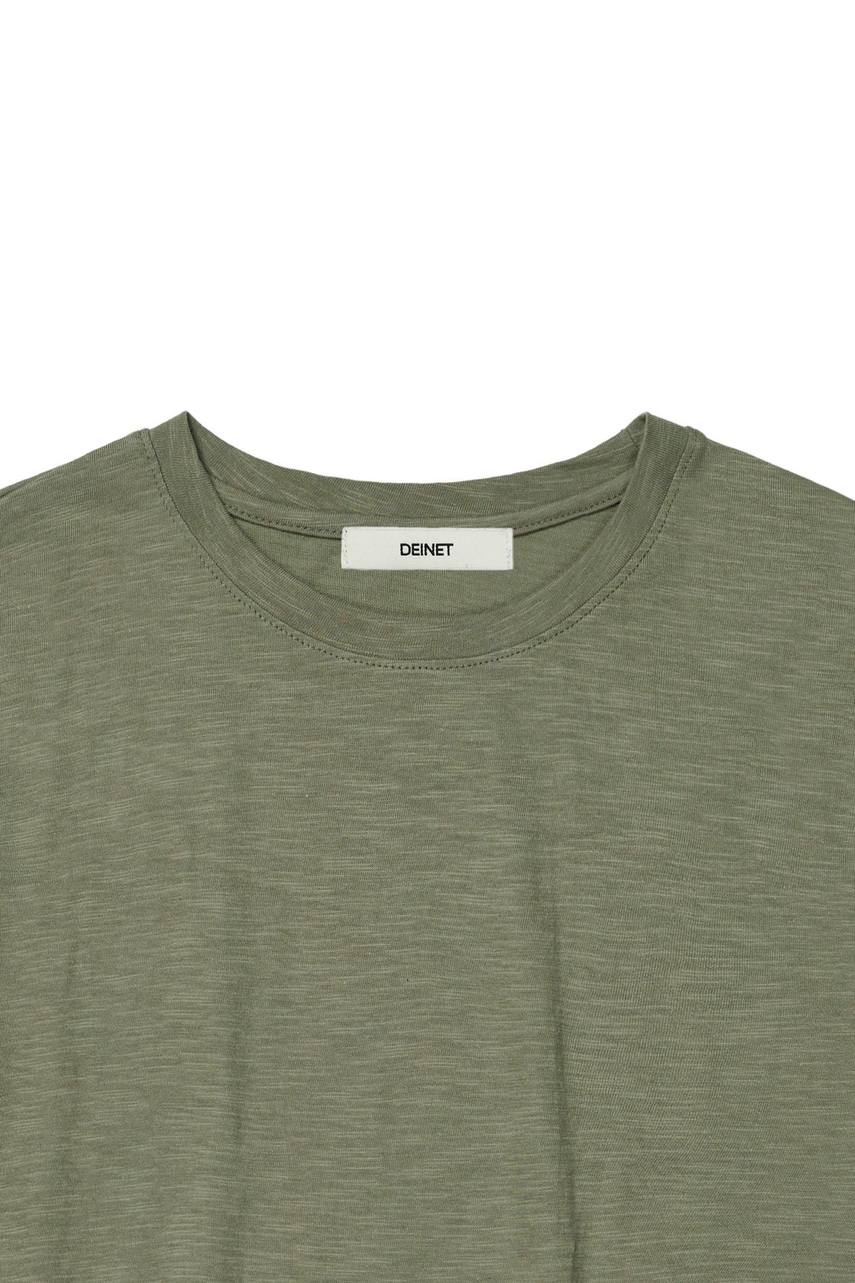 다이닛(DEINET) DEINET ESSENTIAL SLUB T-SHIRTS IN KHAKI