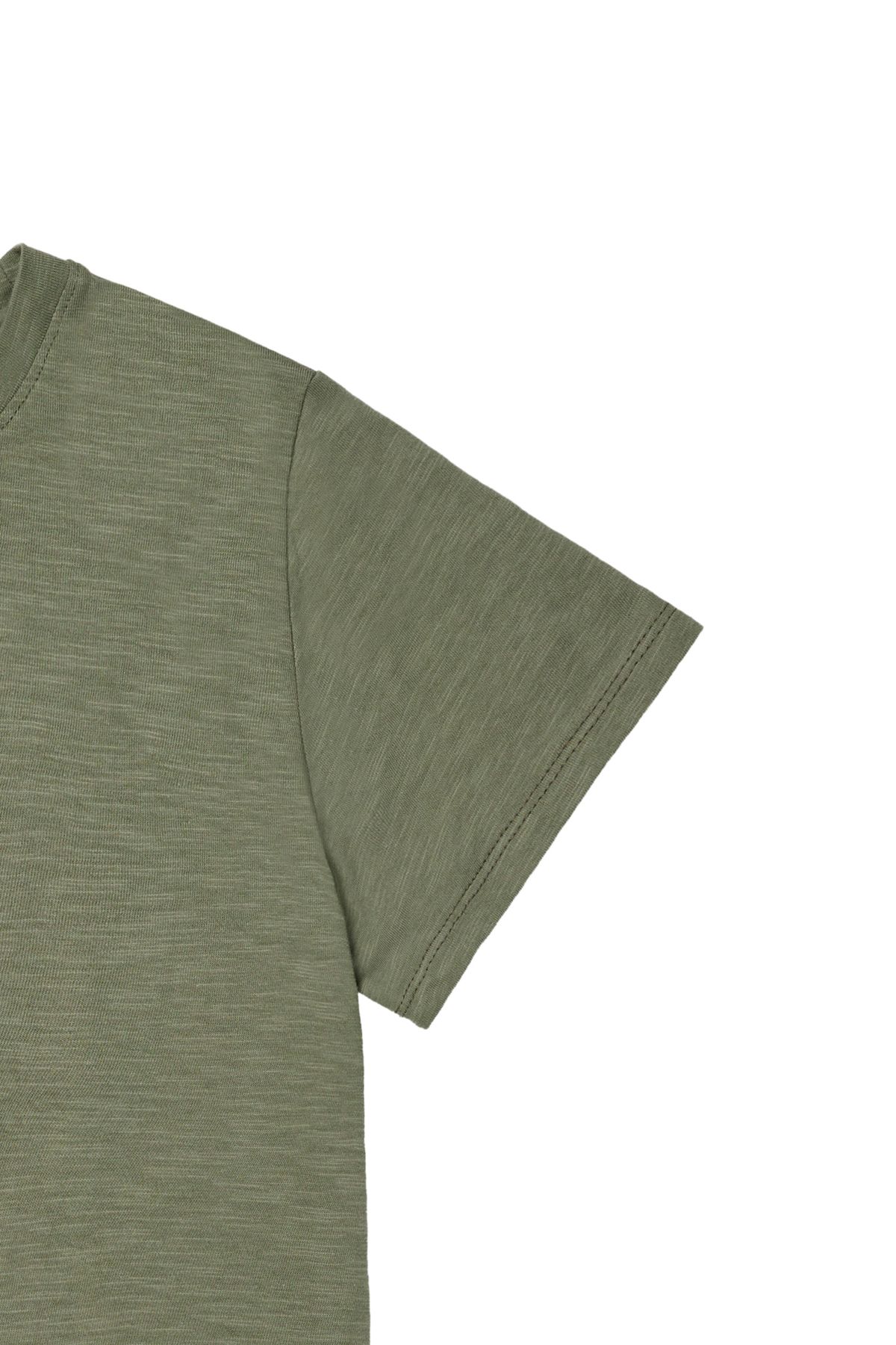 다이닛(DEINET) DEINET ESSENTIAL SLUB T-SHIRTS IN KHAKI