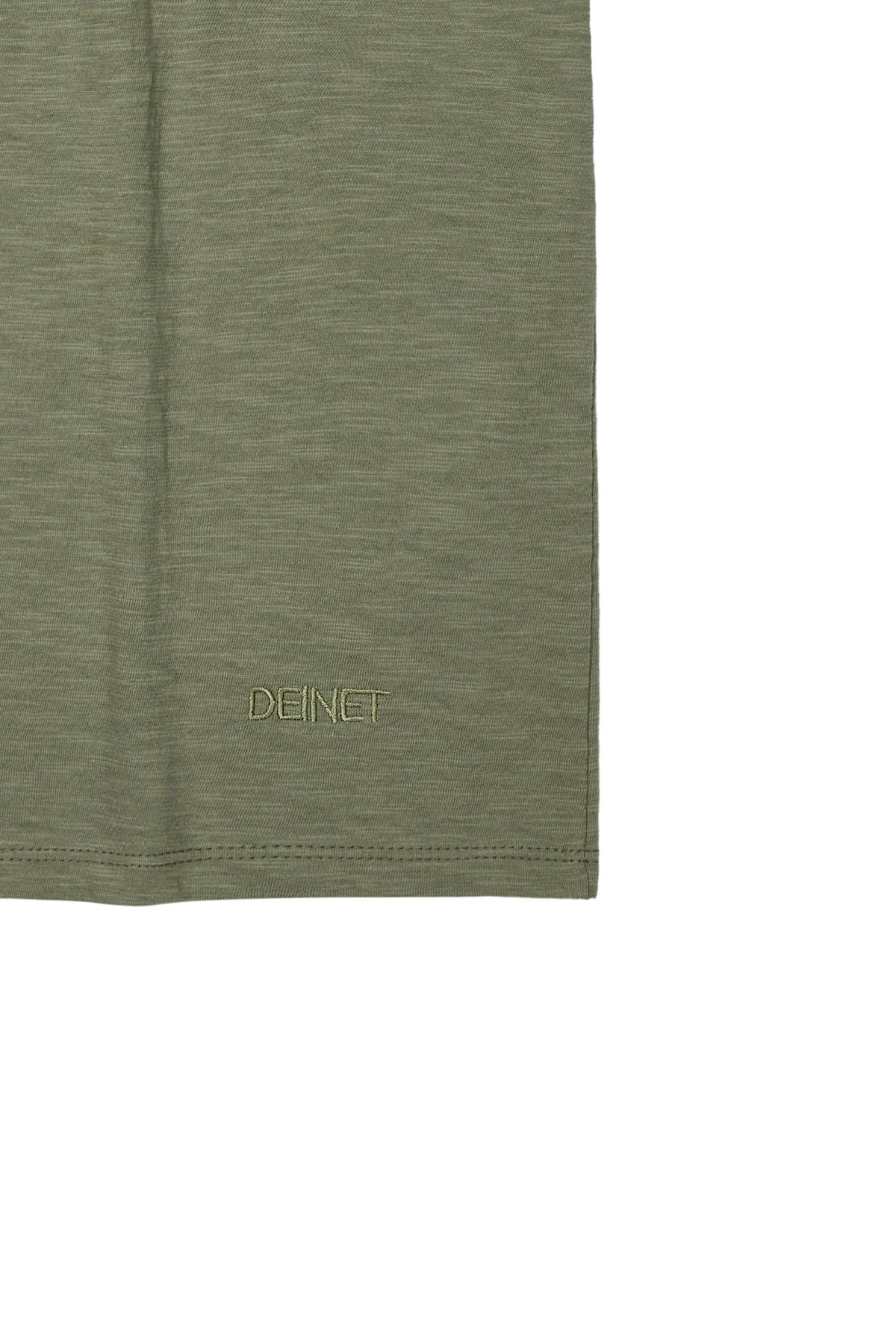 다이닛(DEINET) DEINET ESSENTIAL SLUB T-SHIRTS IN KHAKI