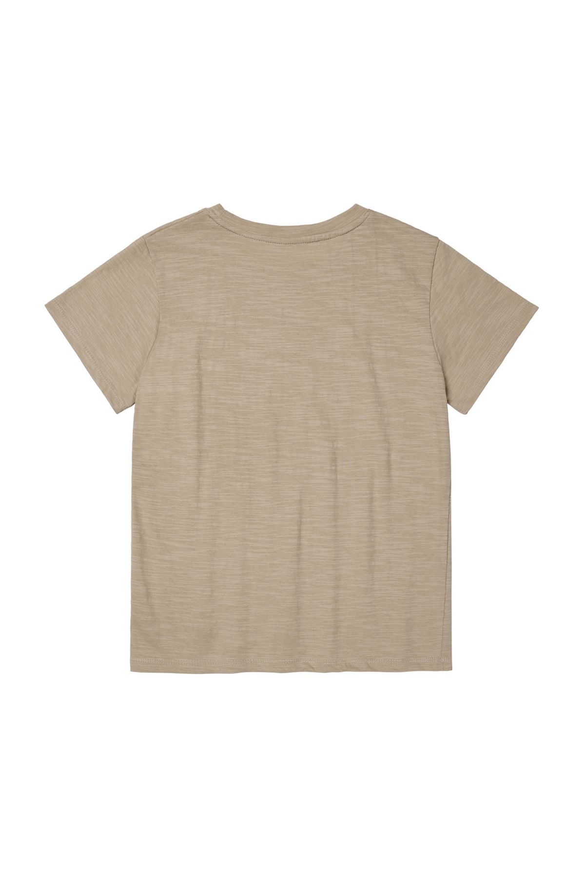 다이닛(DEINET) DEINET ESSENTIAL SLUB T-SHIRTS IN BEIGE