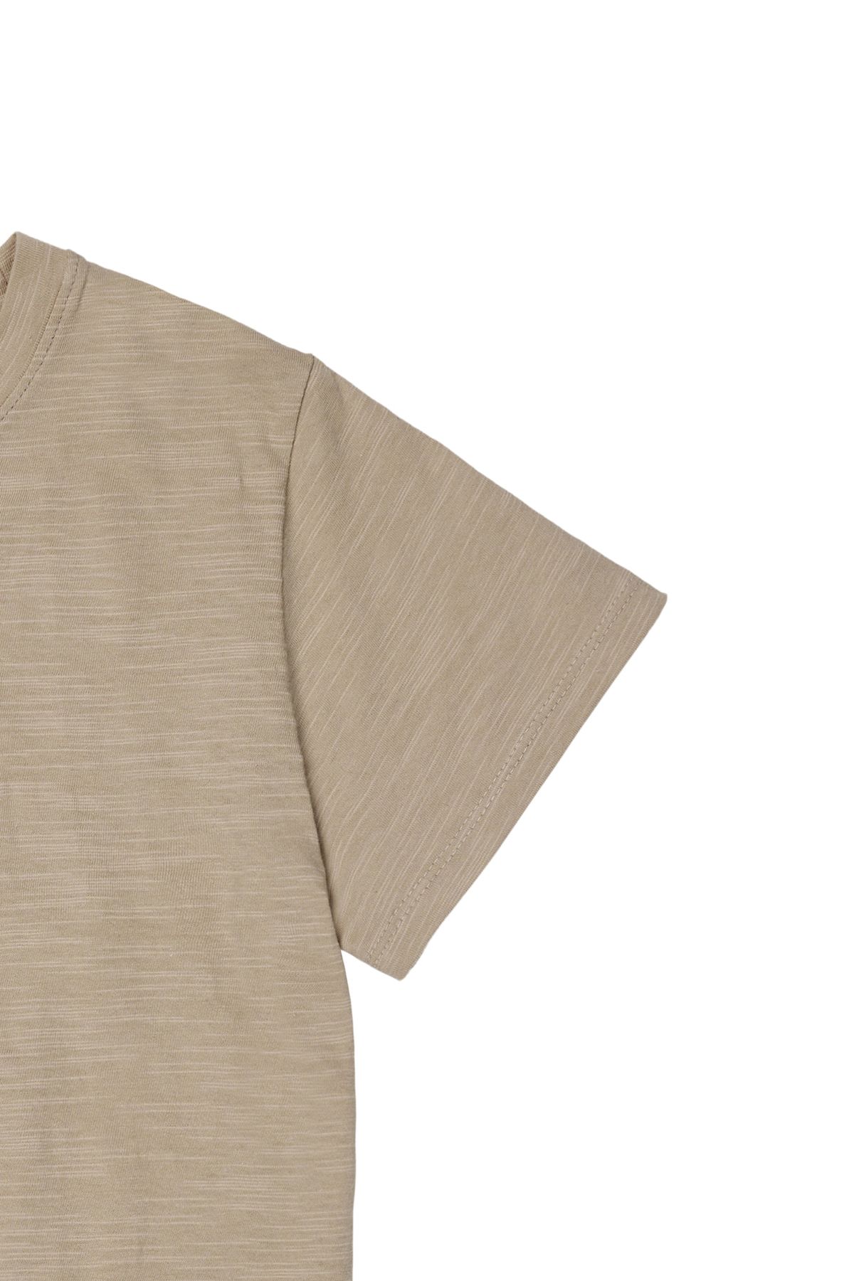 다이닛(DEINET) DEINET ESSENTIAL SLUB T-SHIRTS IN BEIGE