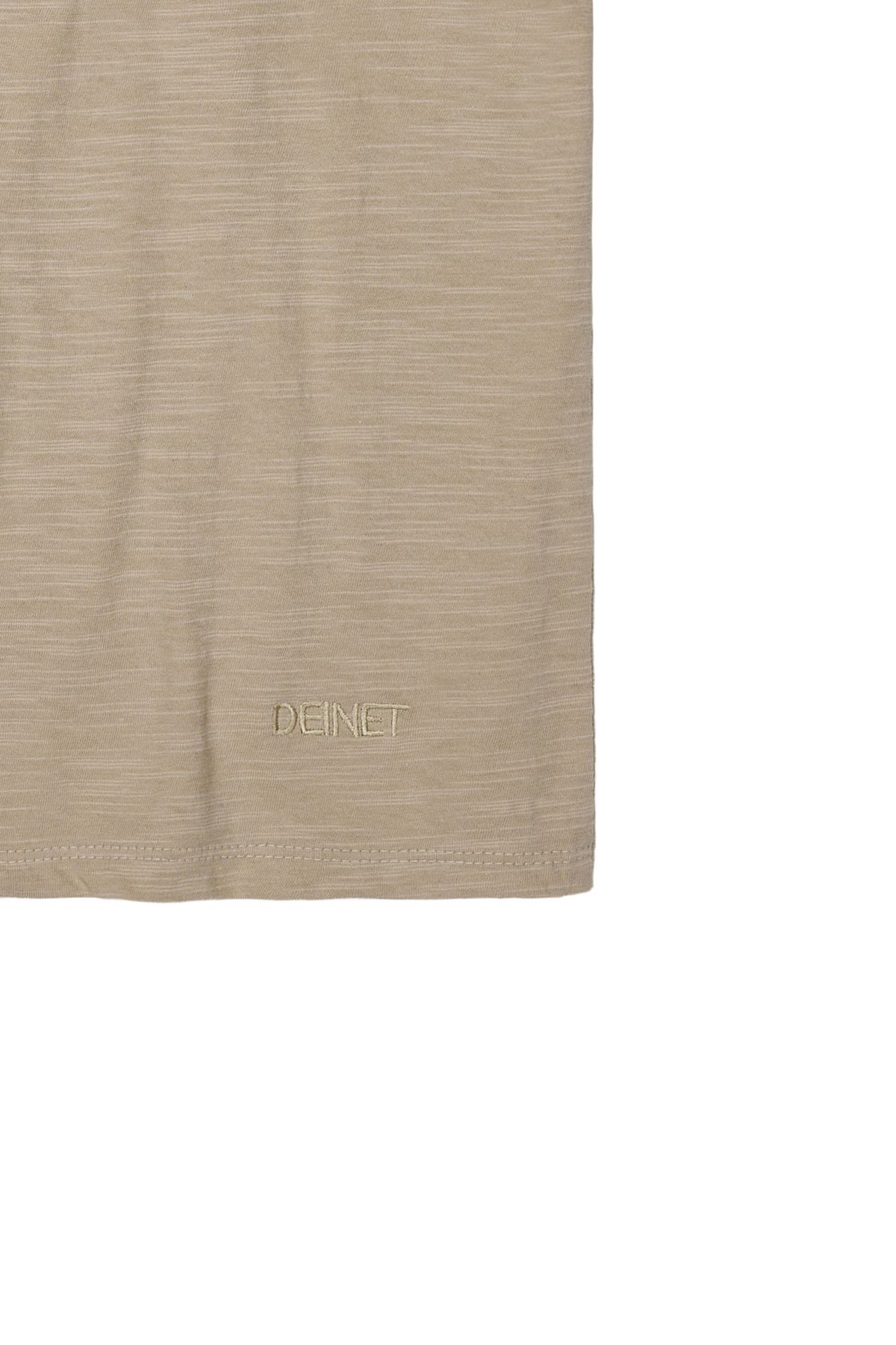 다이닛(DEINET) DEINET ESSENTIAL SLUB T-SHIRTS IN BEIGE