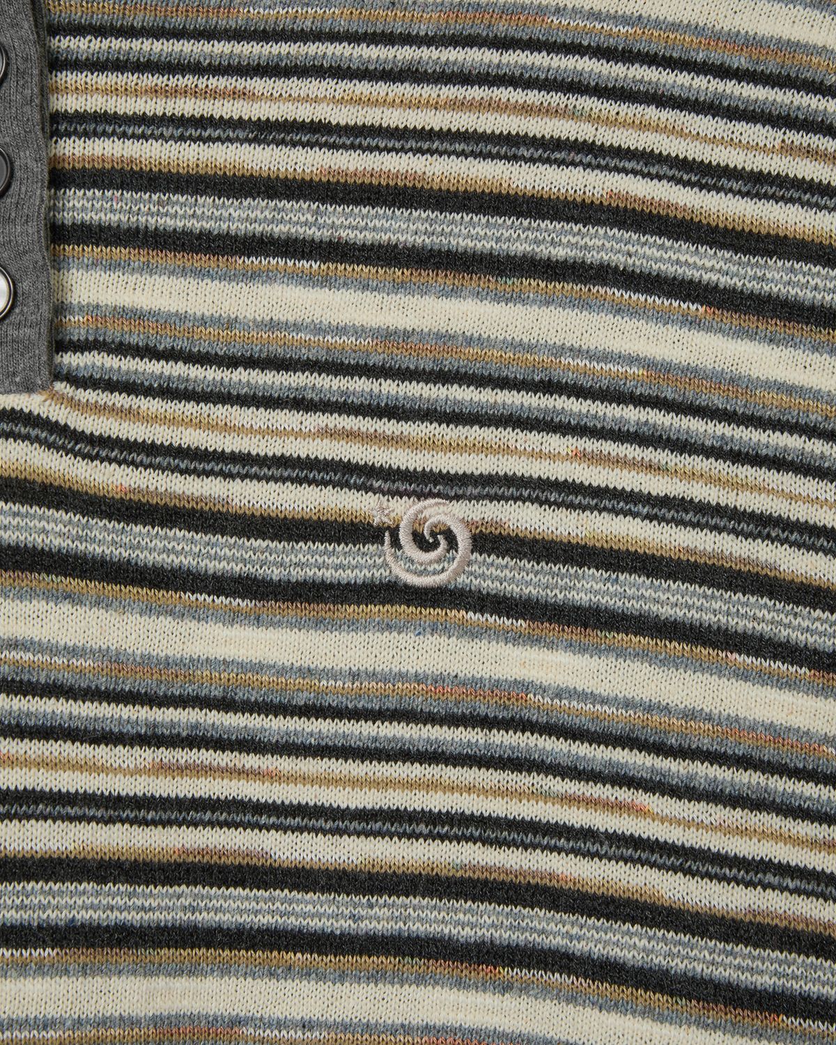 에이이에이이(AEAE) STRIPE KNIT HOODIE [BEIGE]