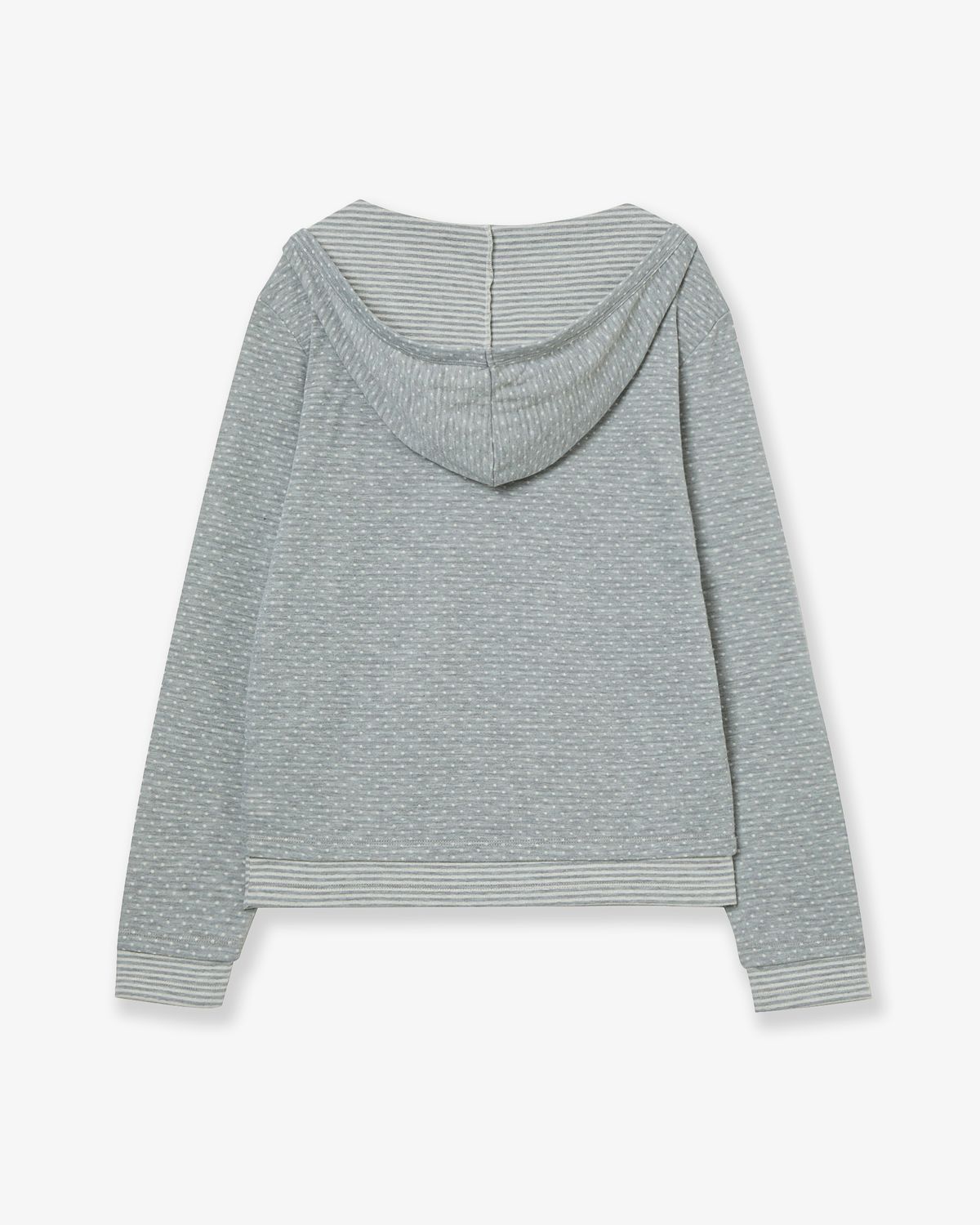 에이이에이이(AEAE) HOODED HENLEY NECK TEE [LIGHT GREY]