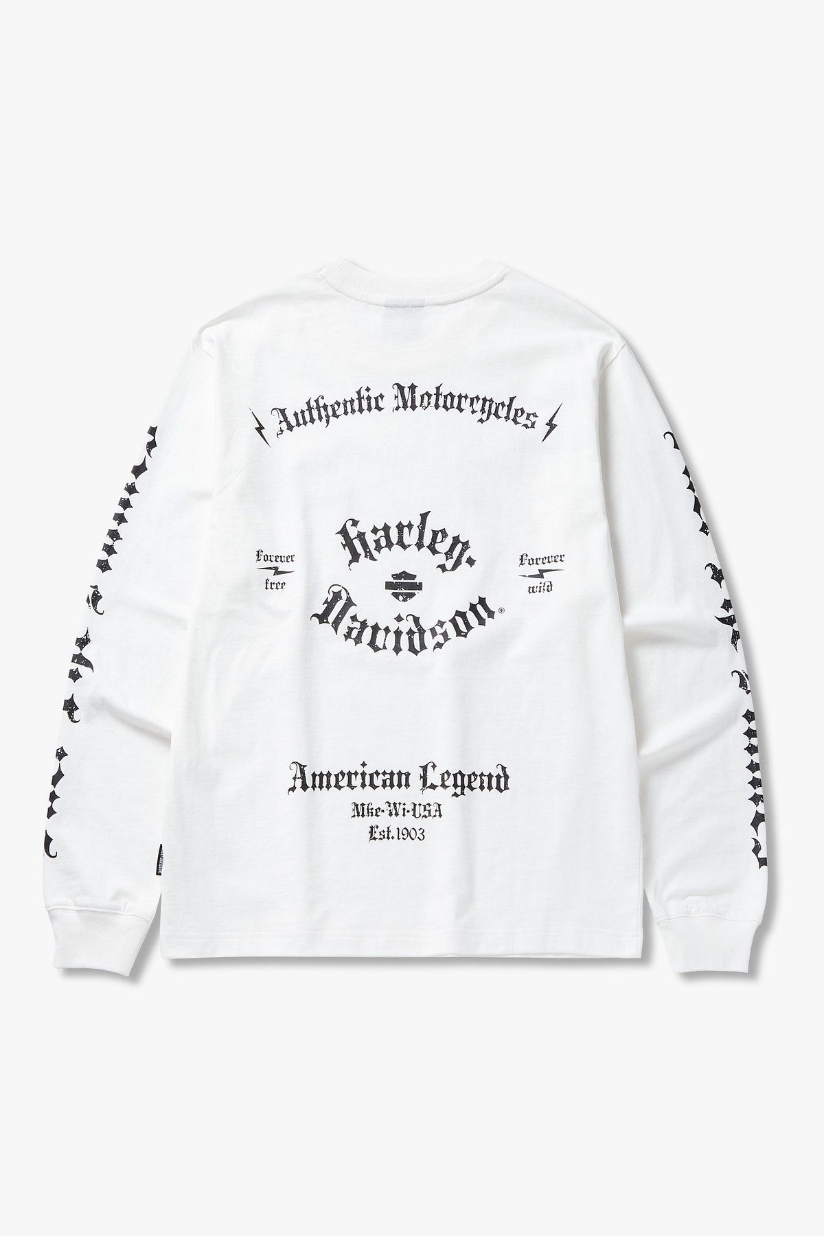 할리데이비슨 컬렉션스®(HARLEY-DAVIDSON COLLECTIONS®) OL 아메리칸 레전드 롱슬리브 티셔츠_오프화이트 HH15311301