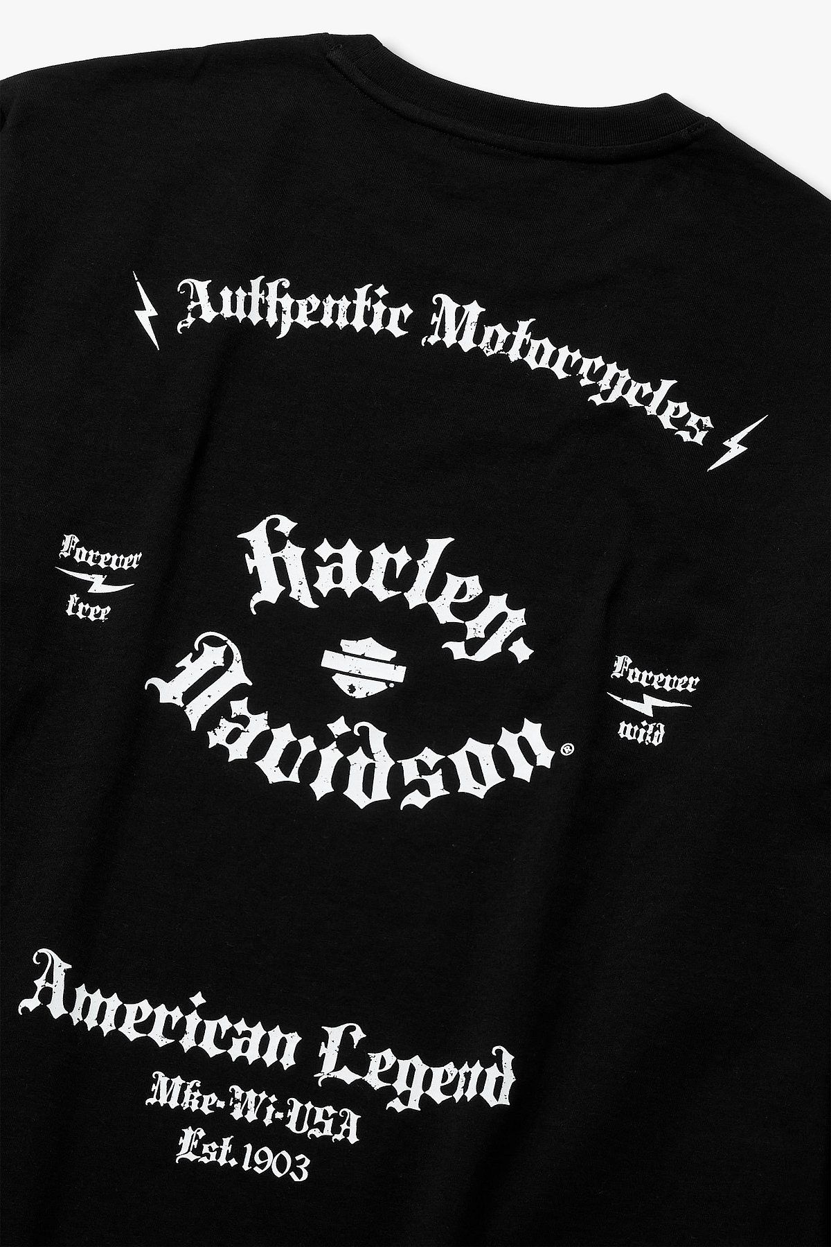 할리데이비슨 컬렉션스®(HARLEY-DAVIDSON COLLECTIONS®) OL 아메리칸 레전드 롱슬리브 티셔츠_블랙 HH15311301