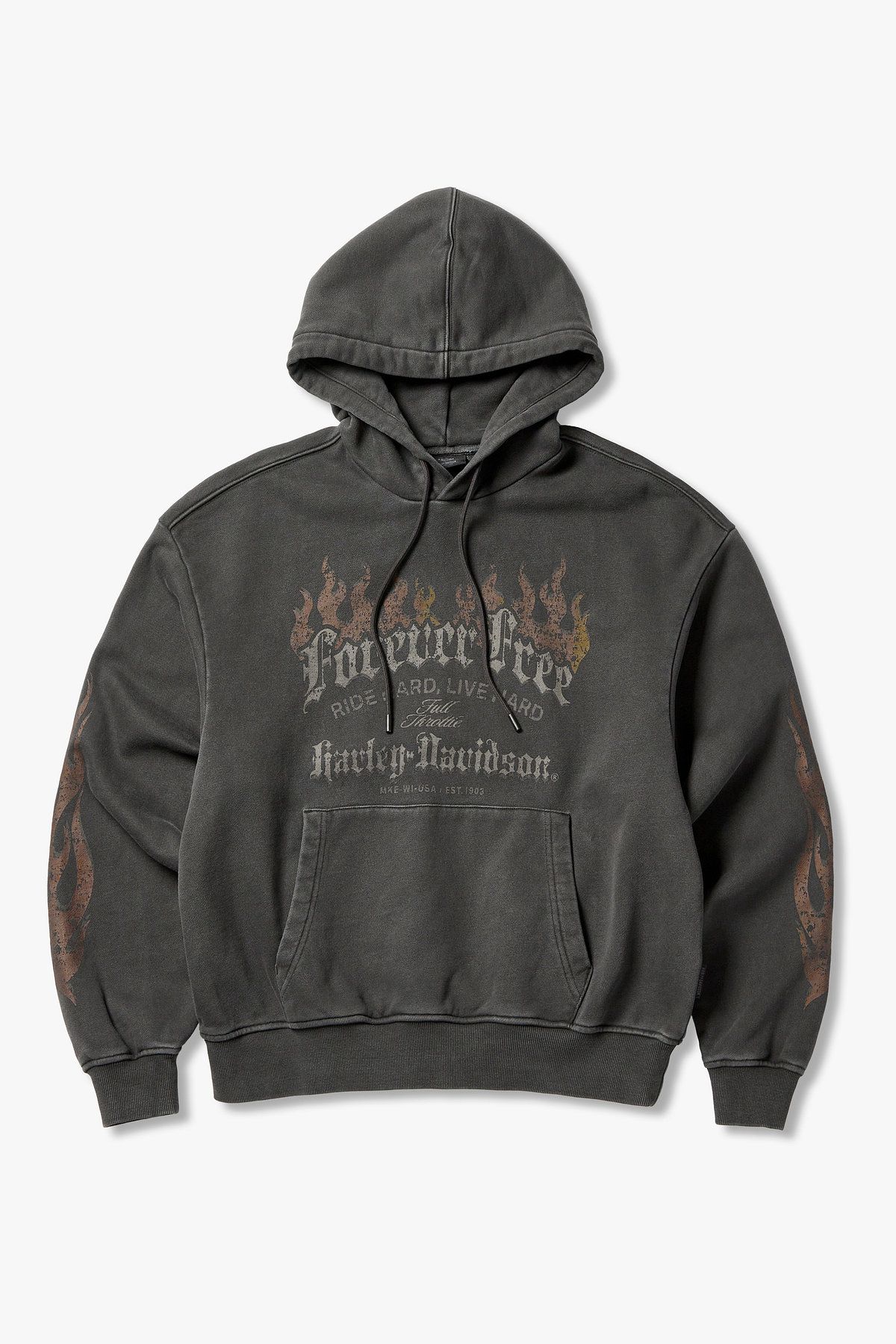 할리데이비슨 컬렉션스®(HARLEY-DAVIDSON COLLECTIONS®) [Vintage] OL FREEDOM FREE 풀오버 후디_챠콜 HH15309311