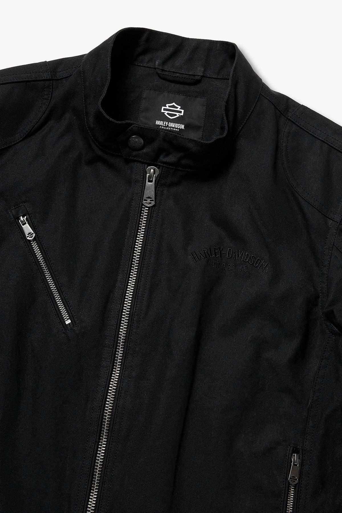 할리데이비슨 컬렉션스®(HARLEY-DAVIDSON COLLECTIONS®) 왁스코팅 라이더 자켓_블랙 HH15303102