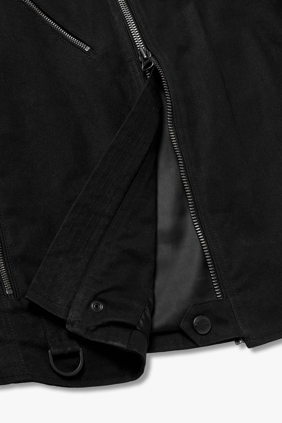 할리데이비슨 컬렉션스®(HARLEY-DAVIDSON COLLECTIONS®) 왁스코팅 라이더 자켓_블랙 HH15303102