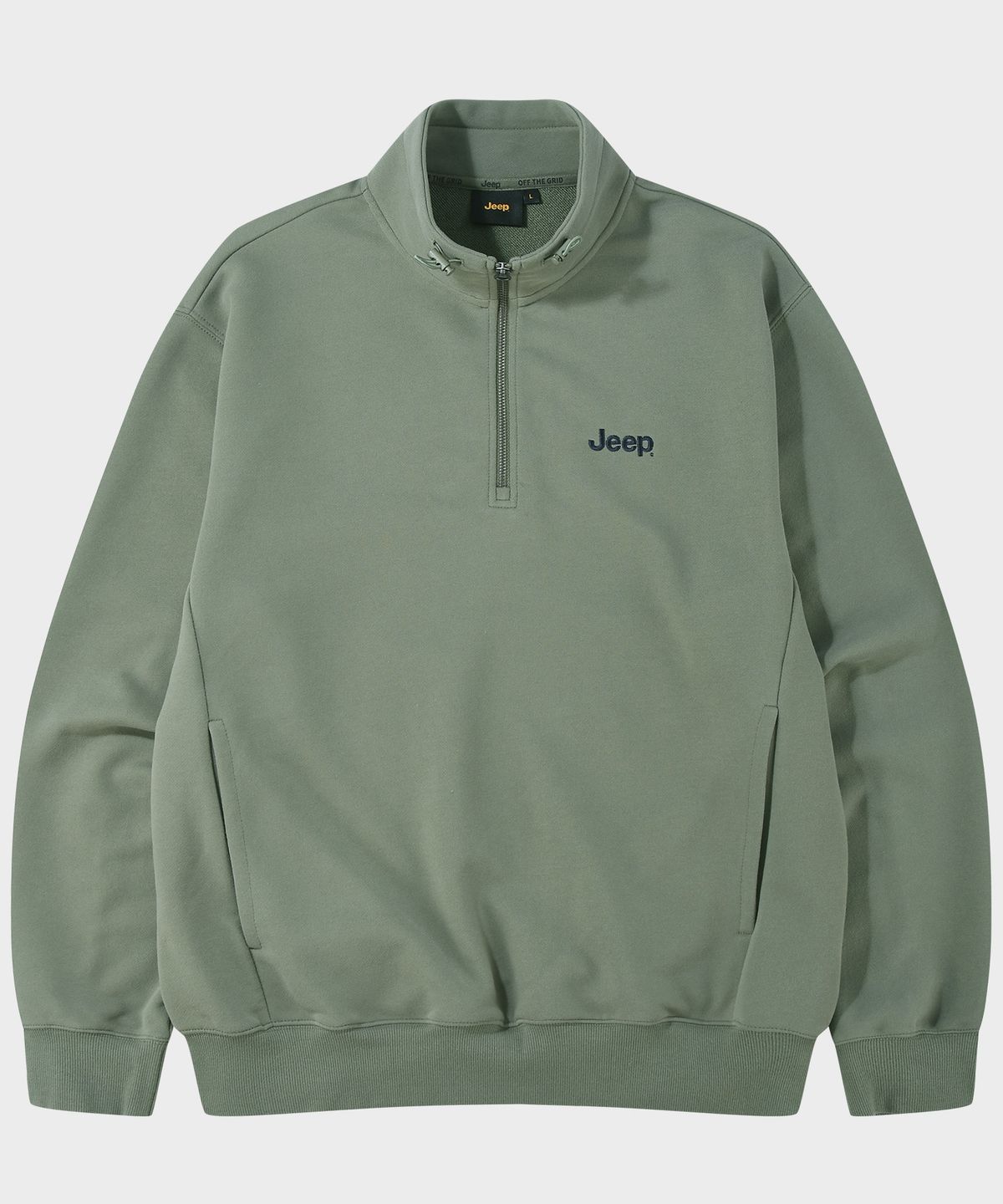 지프(JEEP) 피치스웻 스트링 하프집업 맨투맨 (JQ5TSU835KH)