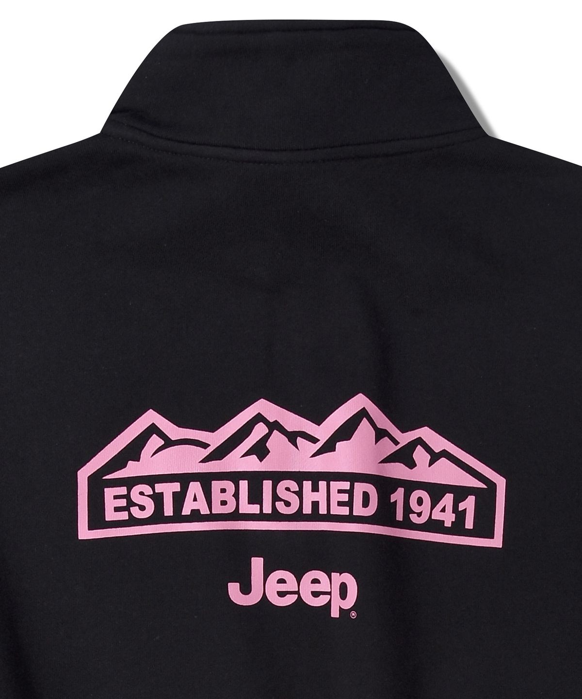 지프(JEEP) [360g] WOMEN M-Logo 하프집업 맨투맨 (JQ5TSF838BK)