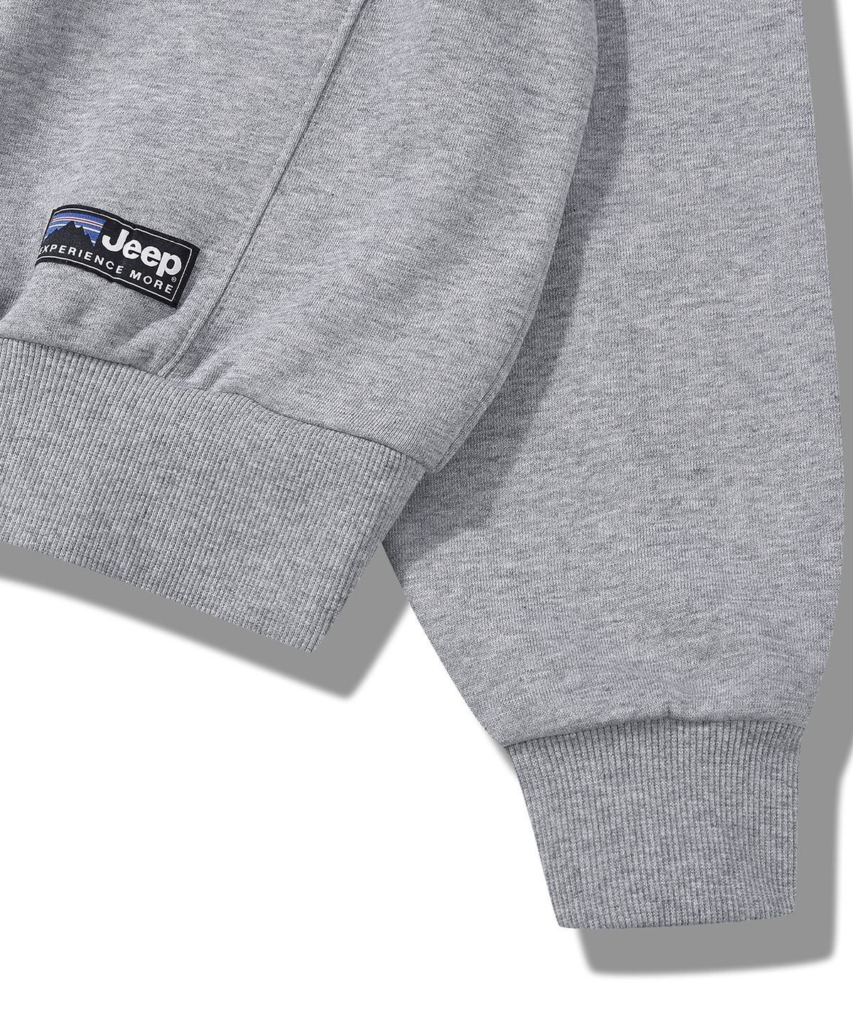 지프(JEEP) [360g] WOMEN M-Logo 하프집업 맨투맨 (JR5TSF838MG)