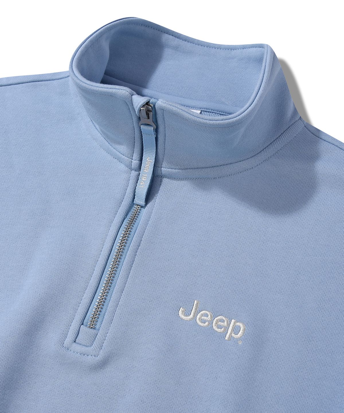 지프(JEEP) [360g] WOMEN M-Logo 하프집업 맨투맨 (JQ5TSF838SB)