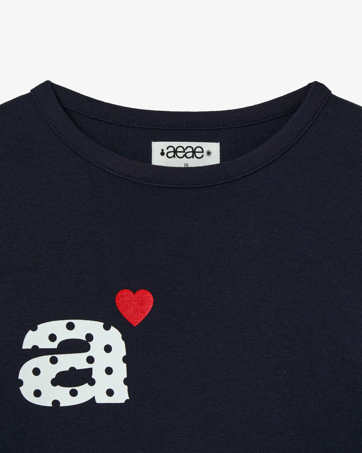 에이이에이이(AEAE) DOT SMALL LETTER L/S [NAVY]