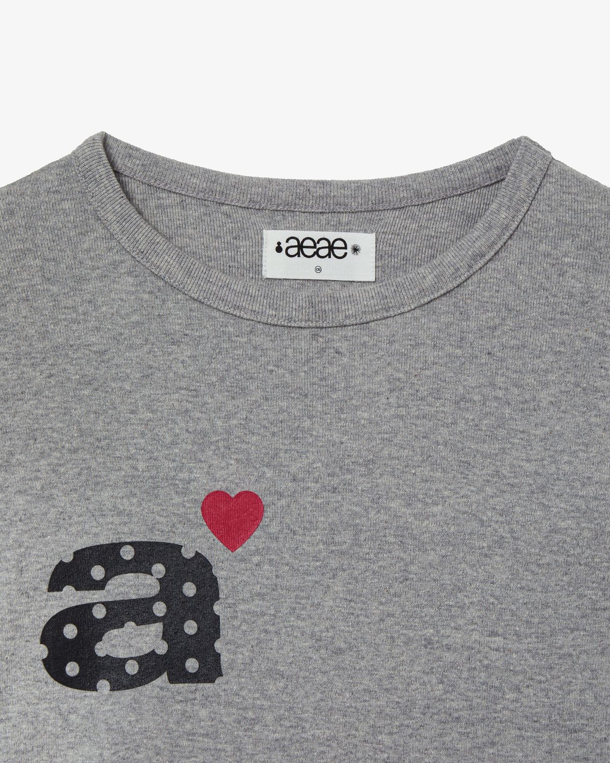 에이이에이이(AEAE) DOT SMALL LETTER L/S [MELANGE GREY]