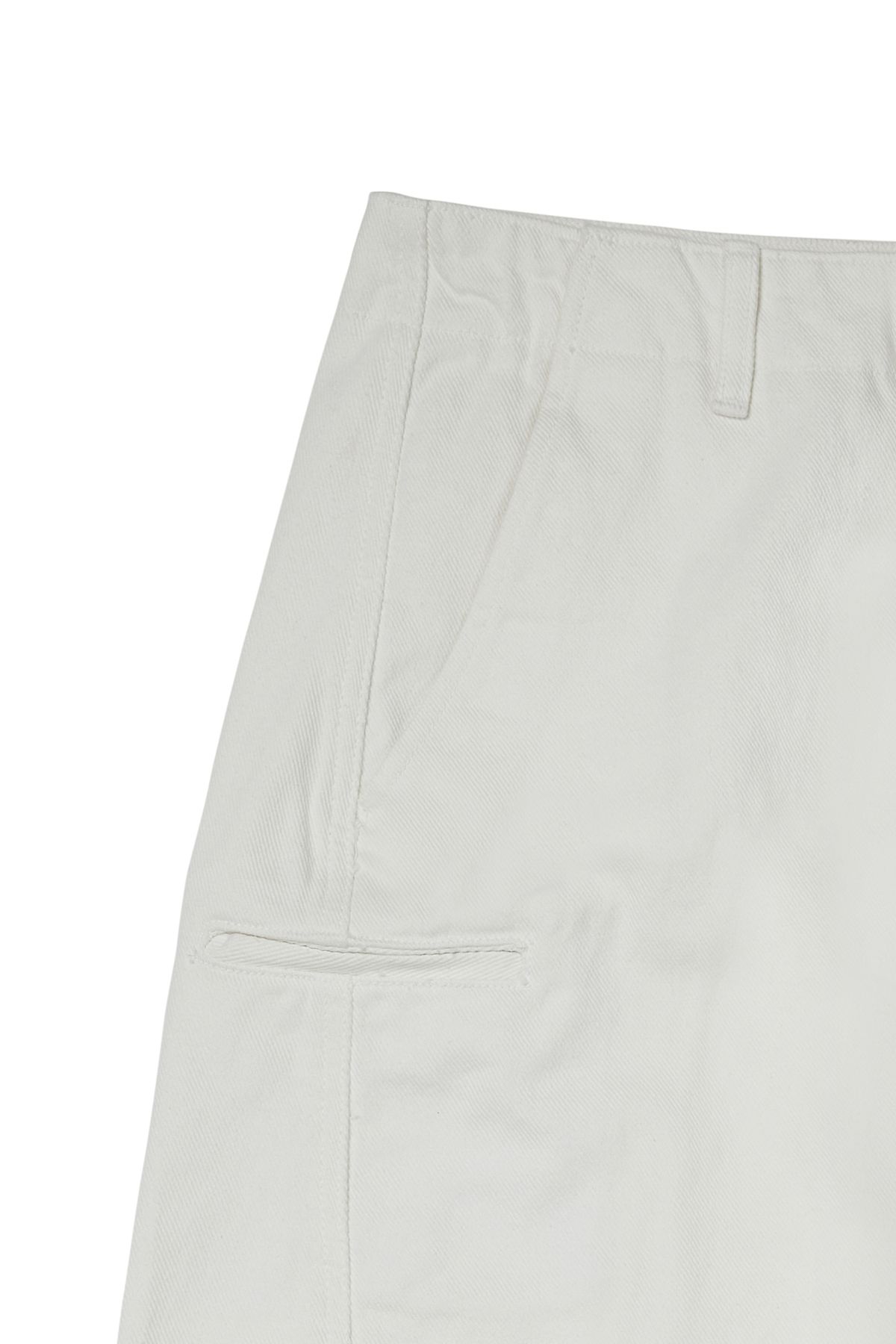 다이닛(DEINET) DEINET CURVED DENIM PANTS IN WHITE