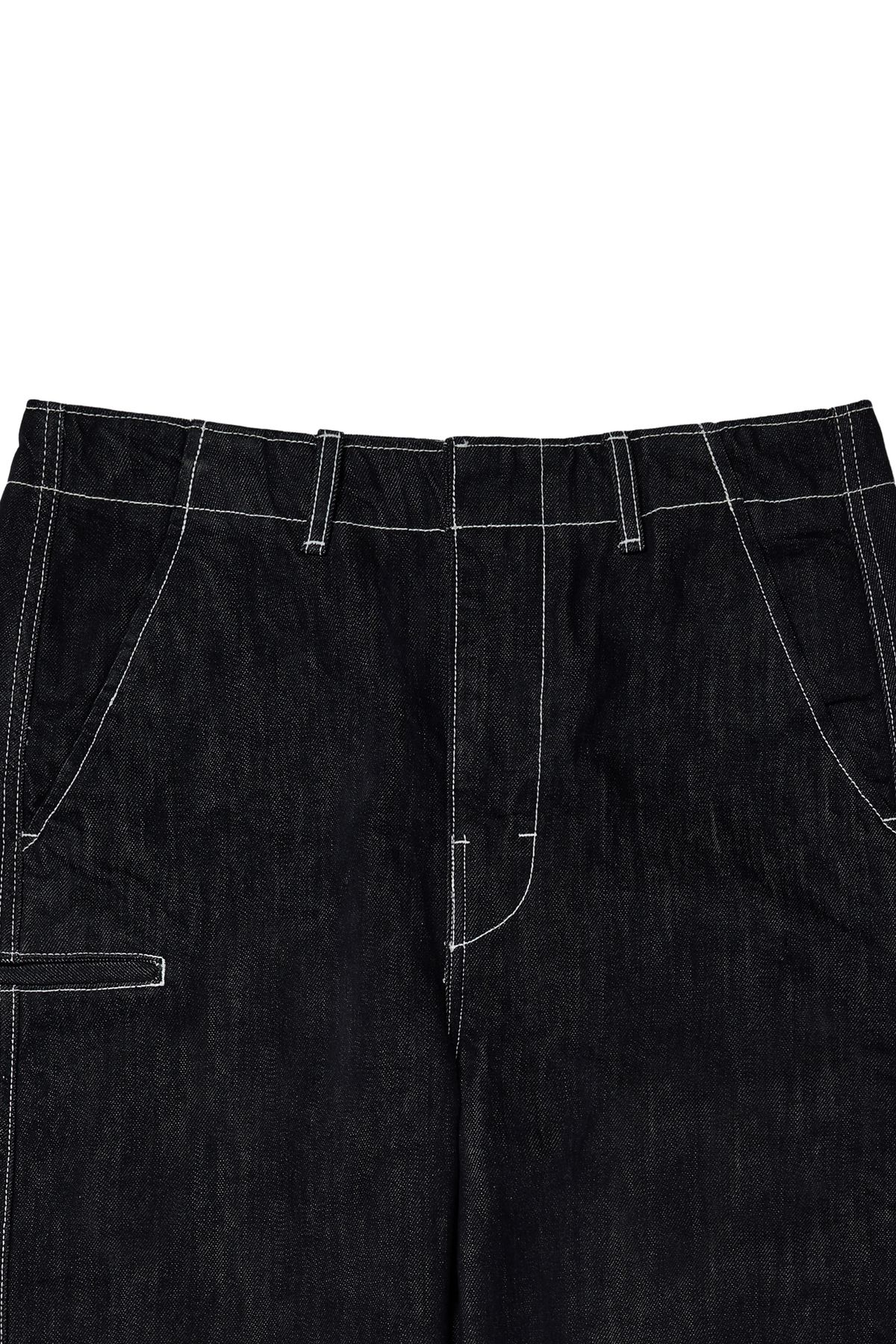 다이닛(DEINET) DEINET CURVED DENIM PANTS IN INDIGO